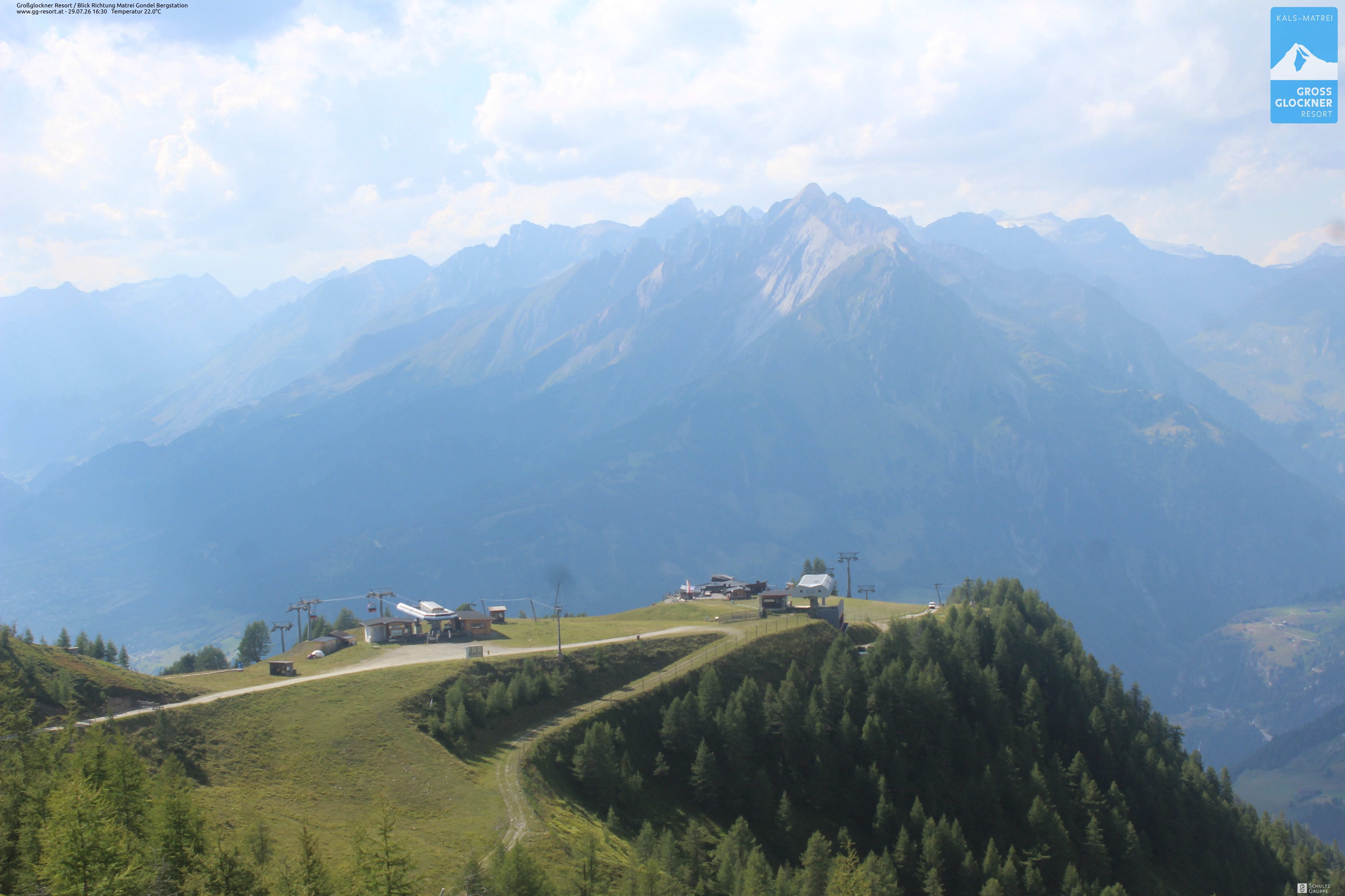 Archiv Foto Webcam Goldried-Gondelbahn Bergstation