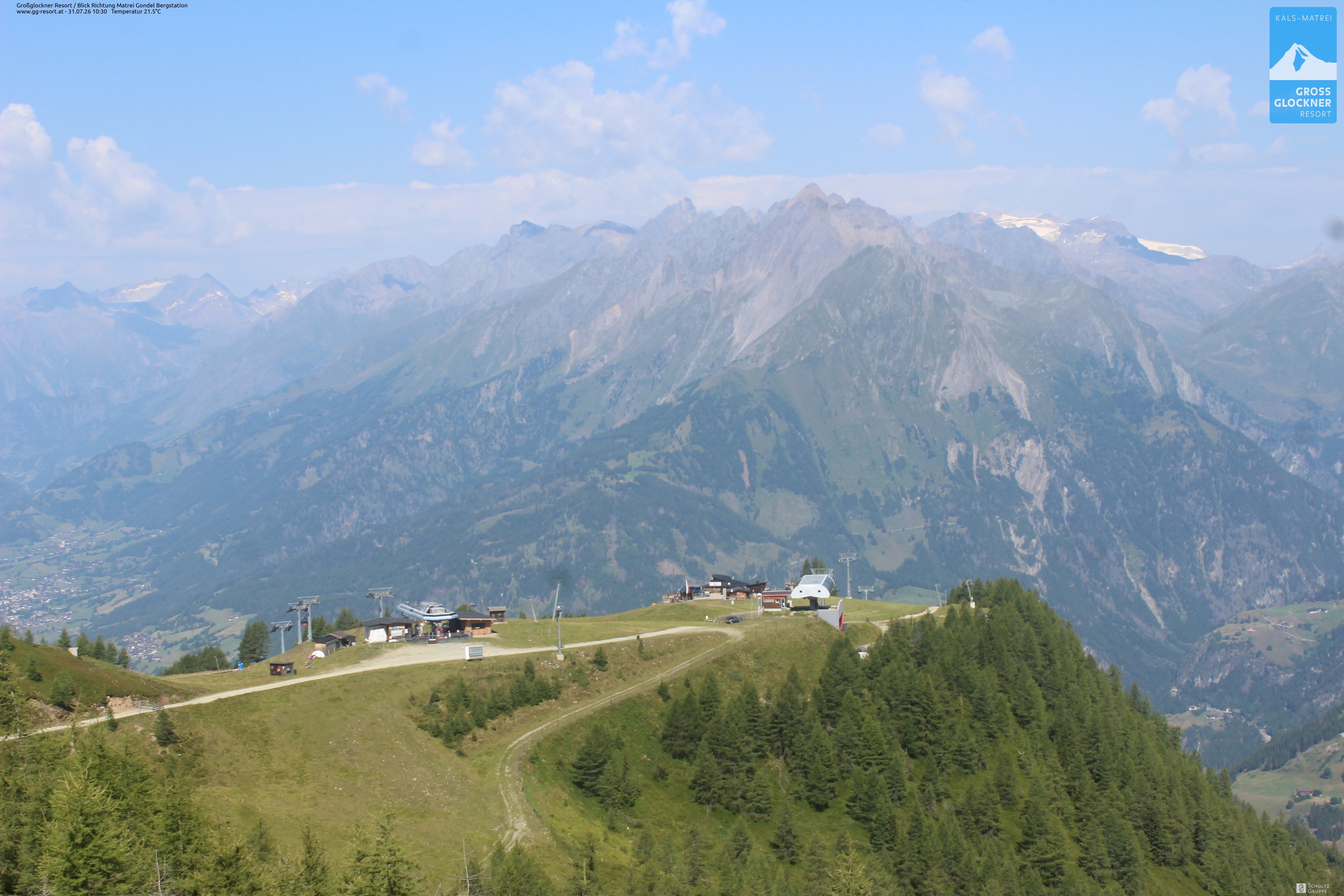Archiv Foto Webcam Goldried-Gondelbahn Bergstation