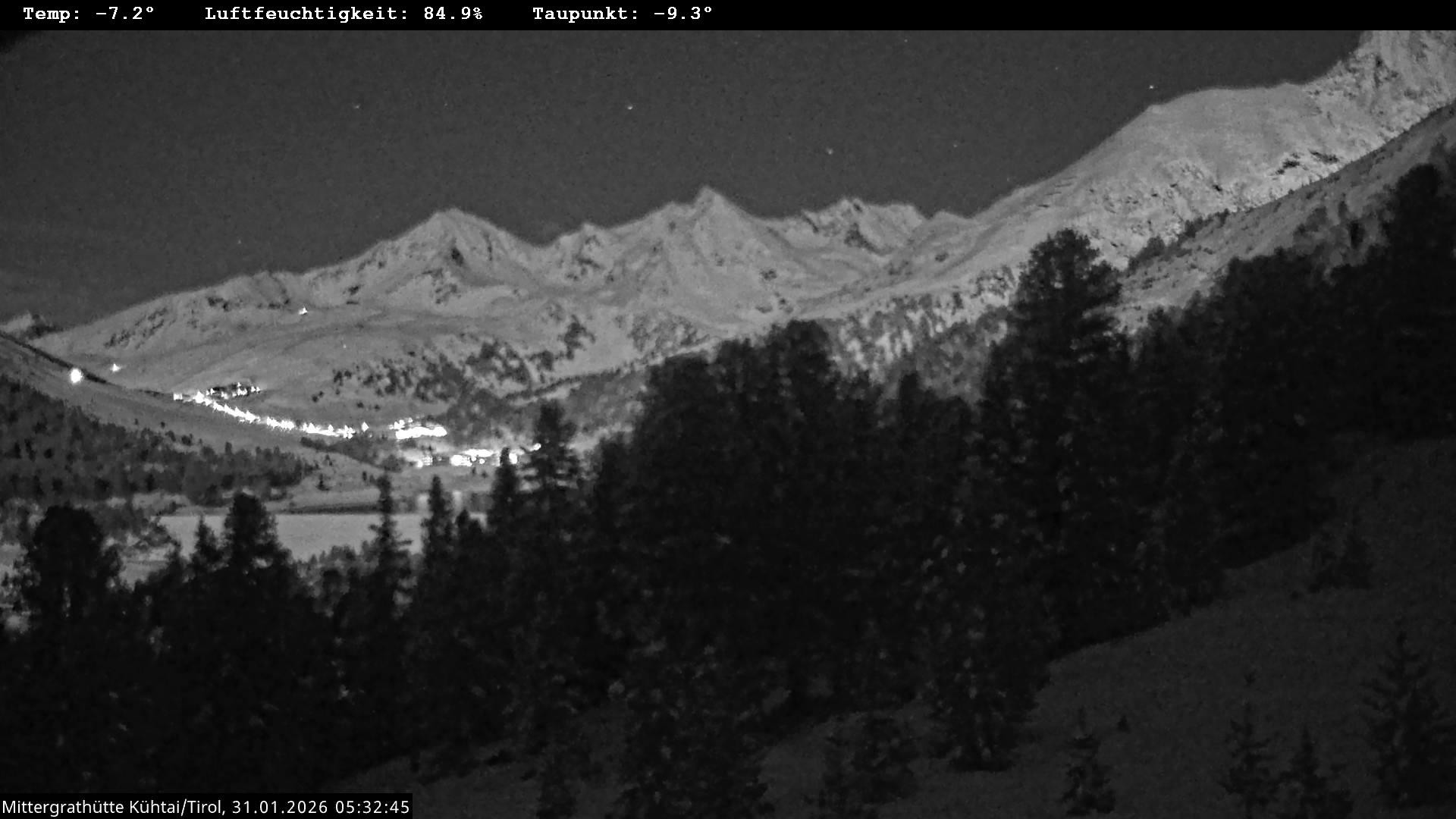 Archiv Foto Webcam Mittergrathütte in Tirol