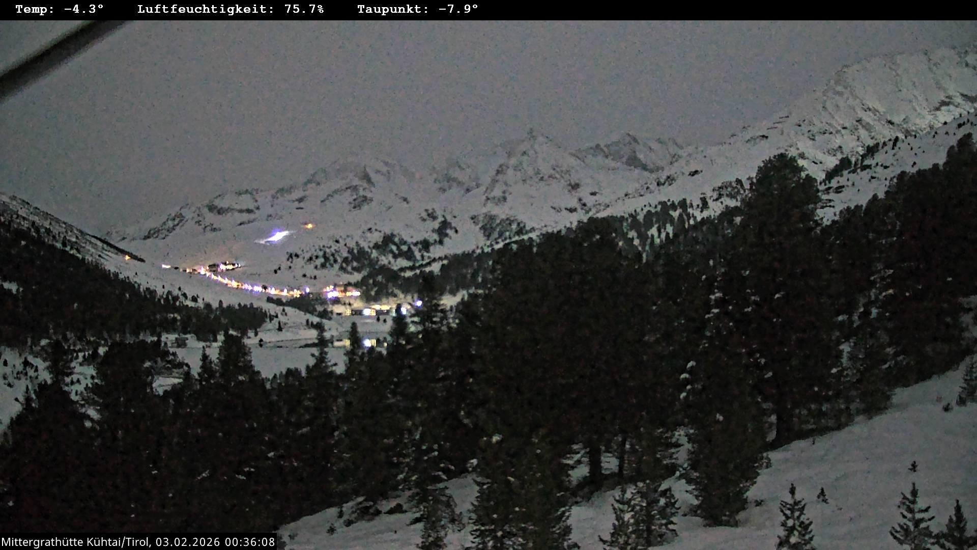 Archiv Foto Webcam Mittergrathütte in Tirol