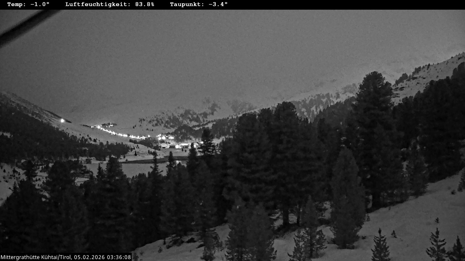 Archiv Foto Webcam Mittergrathütte in Tirol