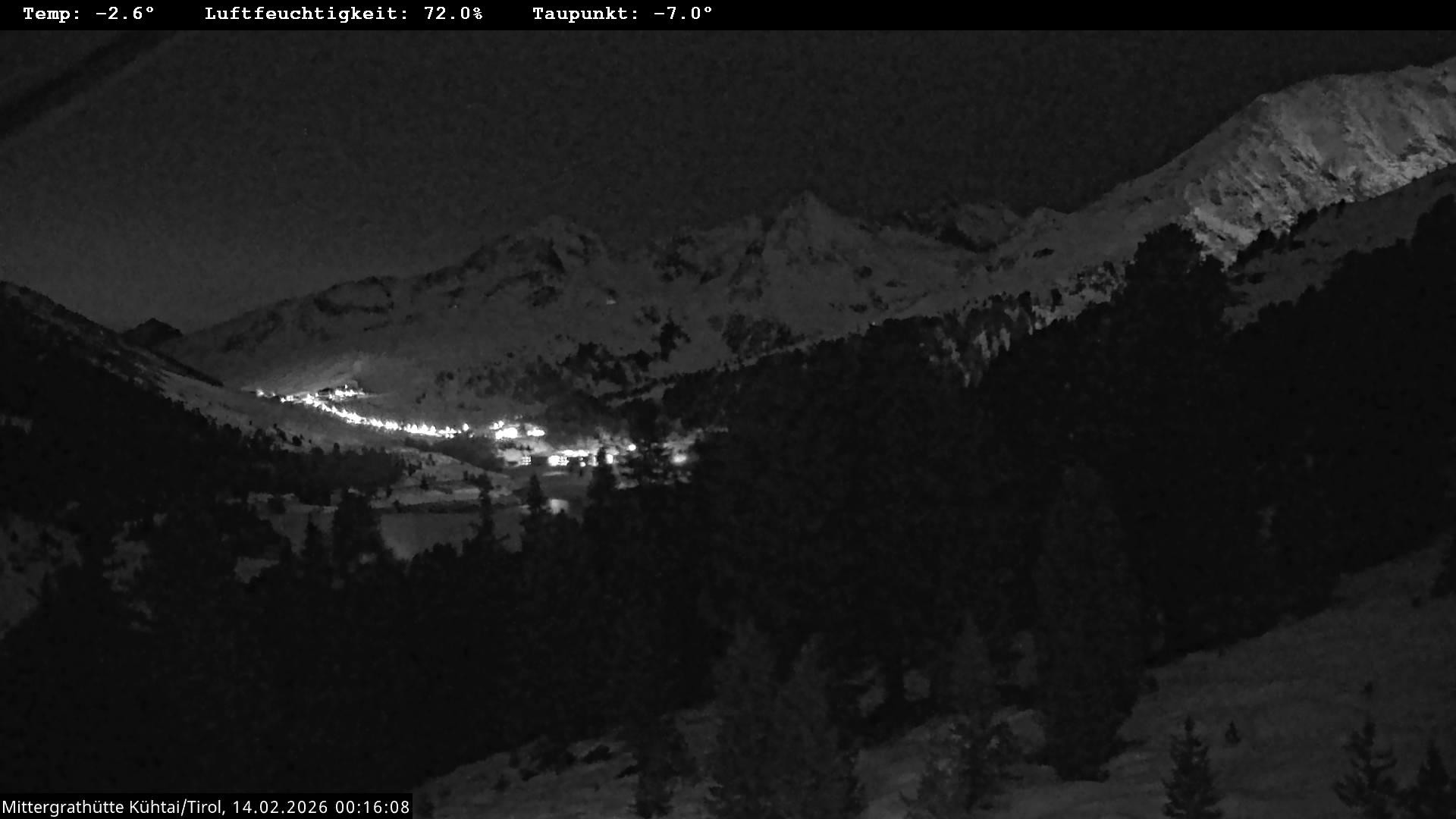 Archiv Foto Webcam Mittergrathütte in Tirol