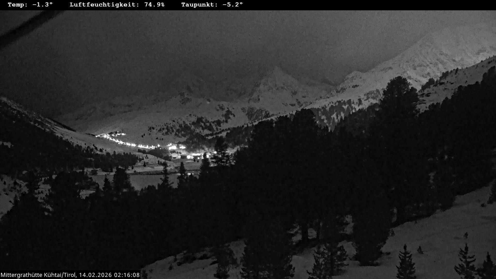 Archiv Foto Webcam Mittergrathütte in Tirol