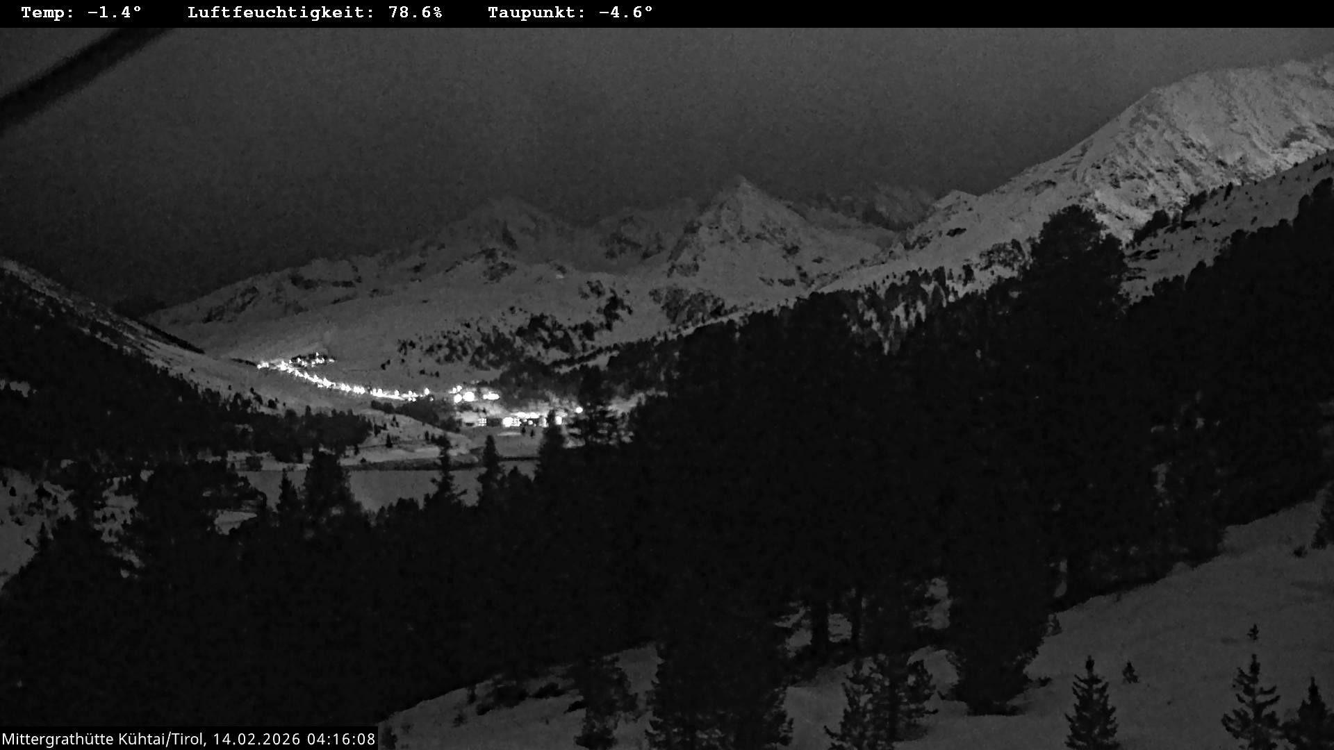 Archiv Foto Webcam Mittergrathütte in Tirol