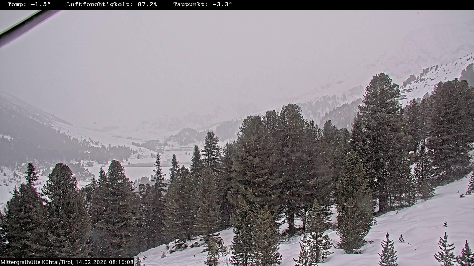 Archiv Foto Webcam Mittergrathütte in Tirol