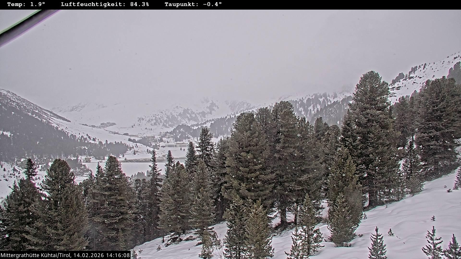 Archiv Foto Webcam Mittergrathütte in Tirol