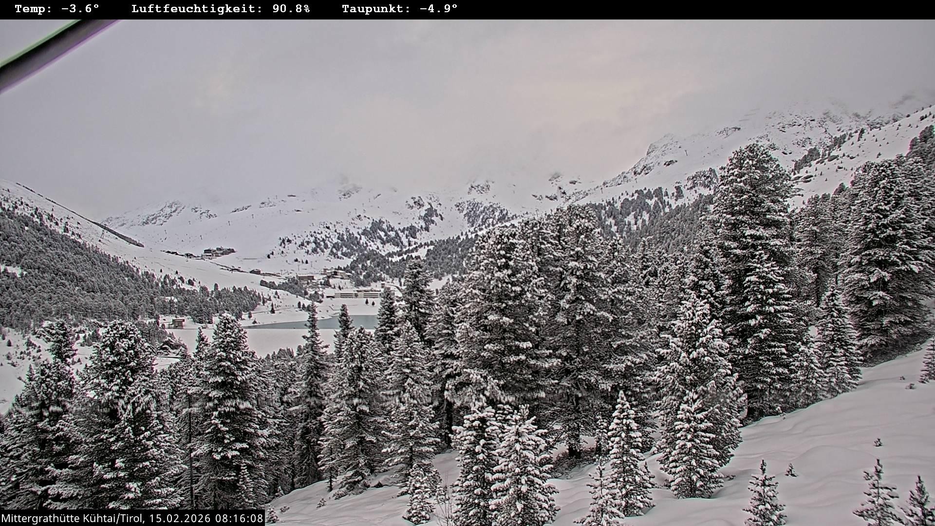 Archiv Foto Webcam Mittergrathütte in Tirol