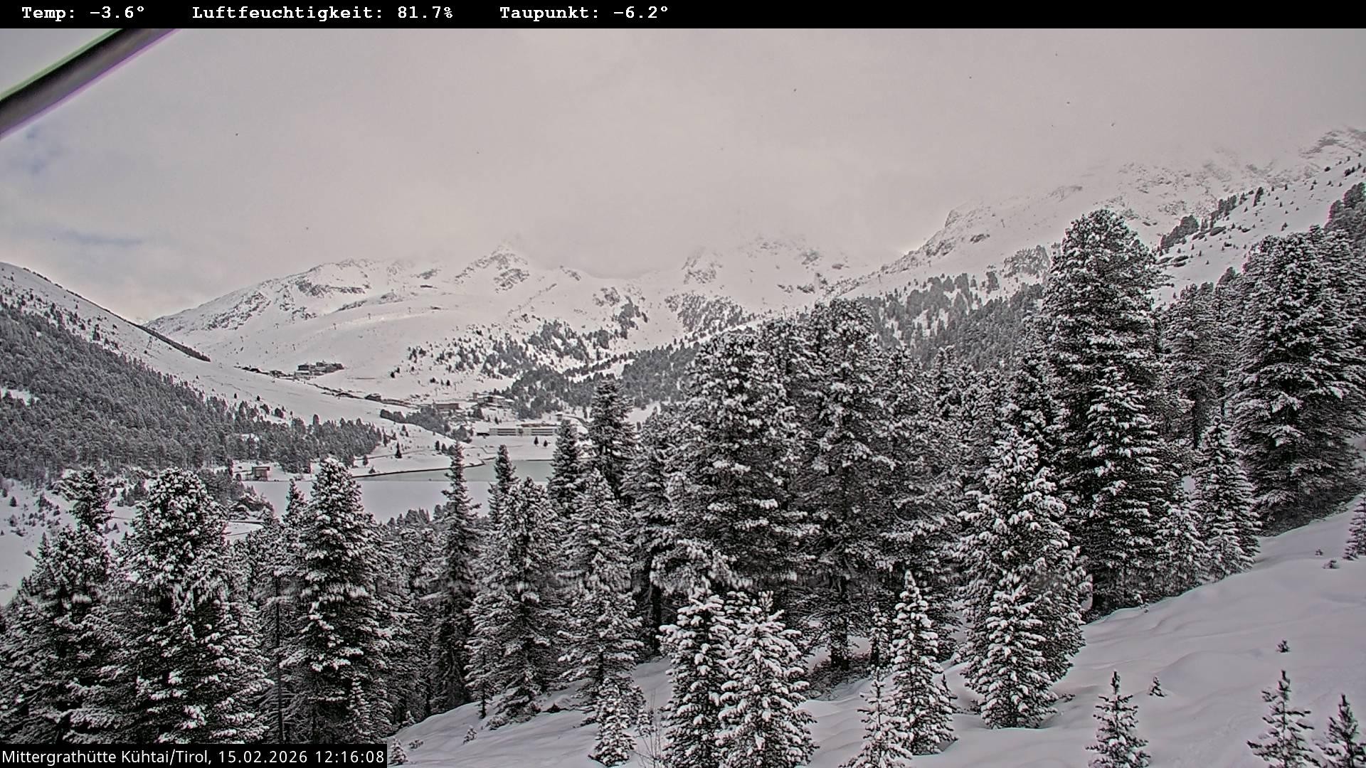 Archiv Foto Webcam Mittergrathütte in Tirol