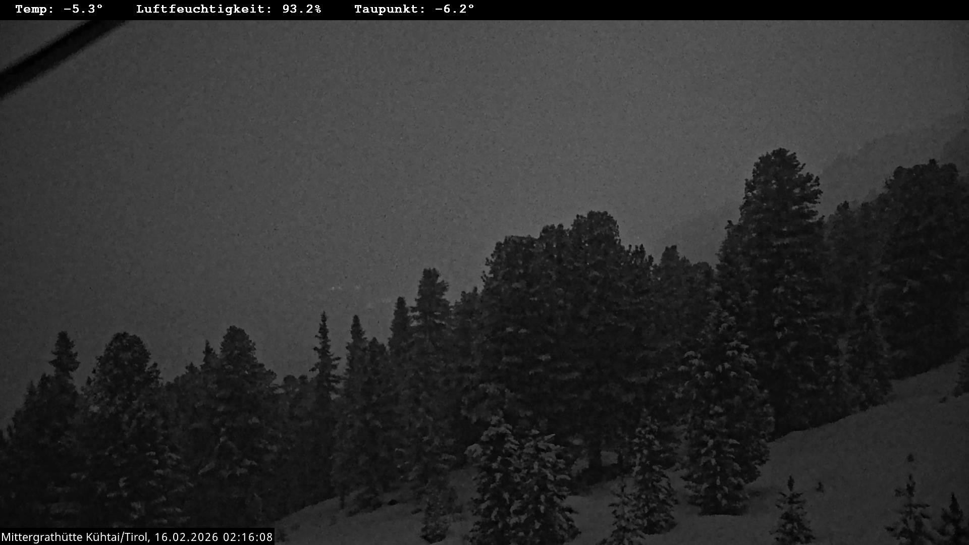 Archiv Foto Webcam Mittergrathütte in Tirol