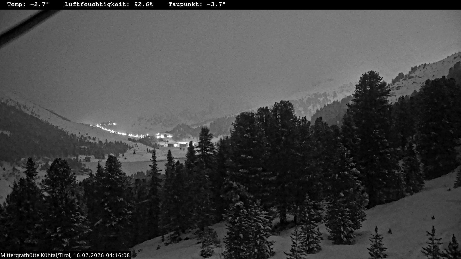 Archiv Foto Webcam Mittergrathütte in Tirol