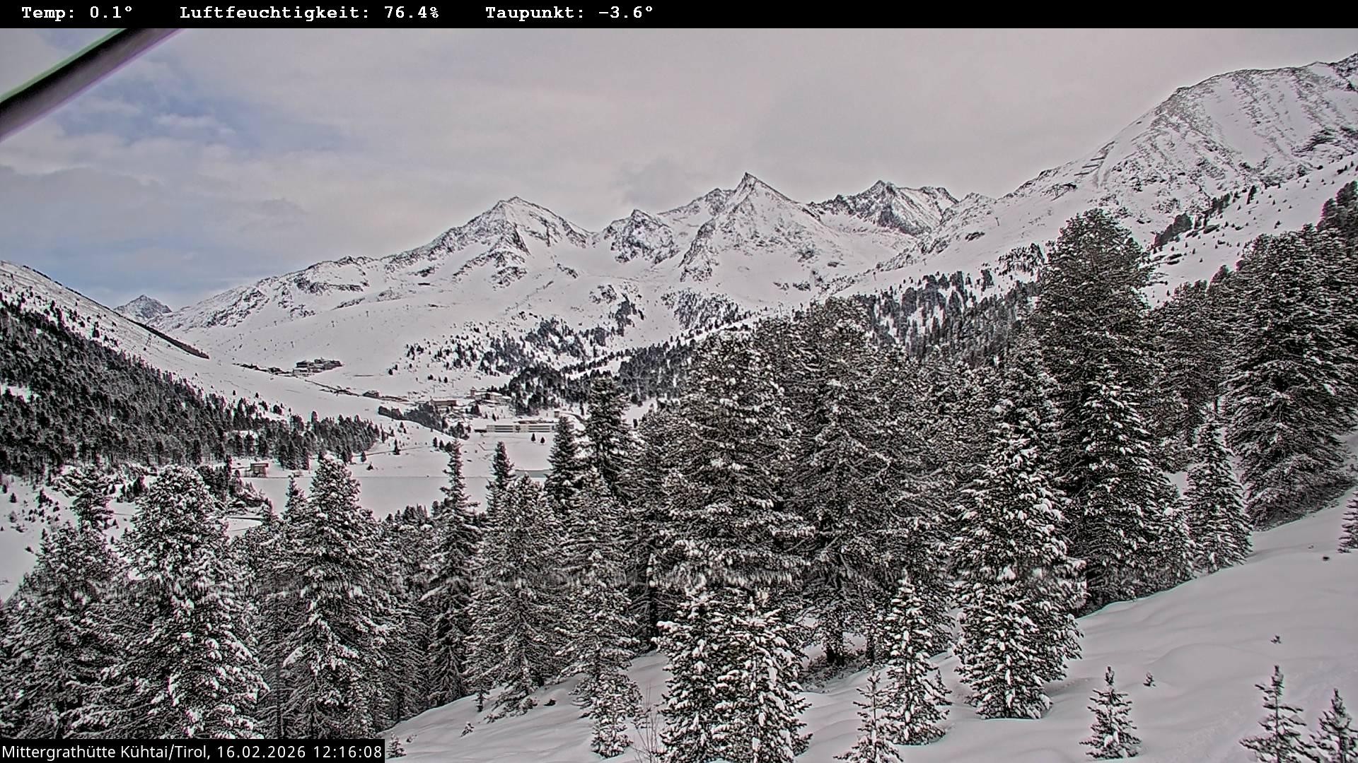 Archiv Foto Webcam Mittergrathütte in Tirol