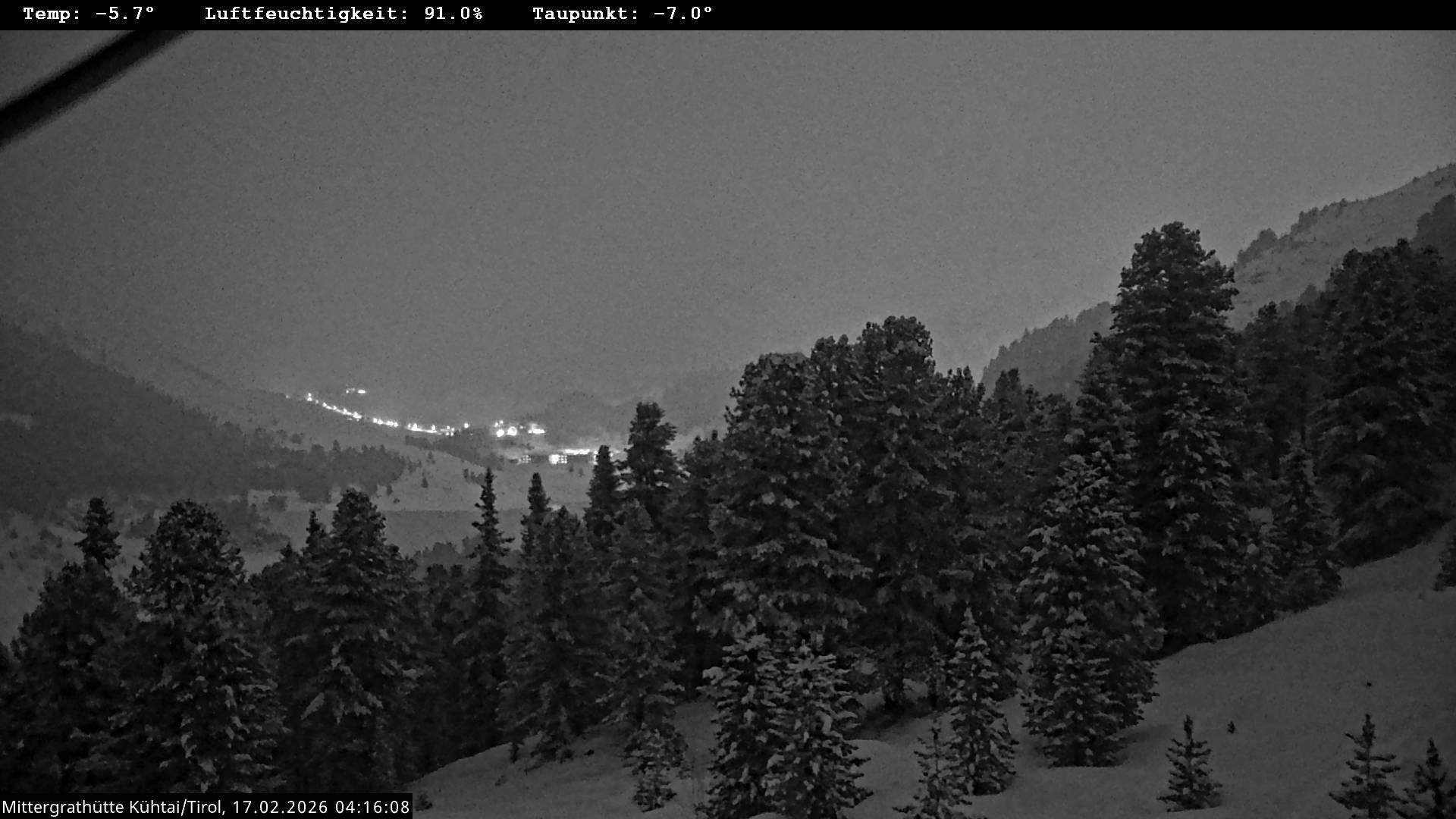 Archiv Foto Webcam Mittergrathütte in Tirol