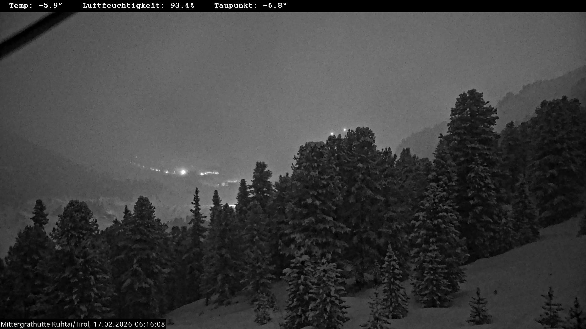 Archiv Foto Webcam Mittergrathütte in Tirol