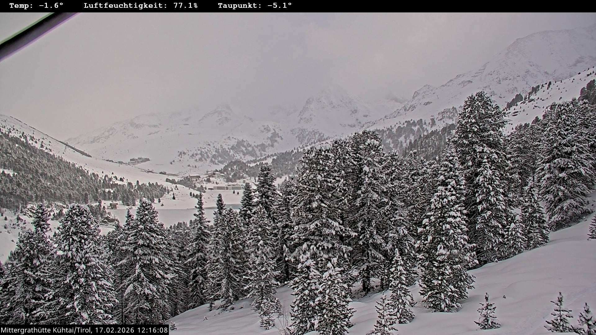 Archiv Foto Webcam Mittergrathütte in Tirol