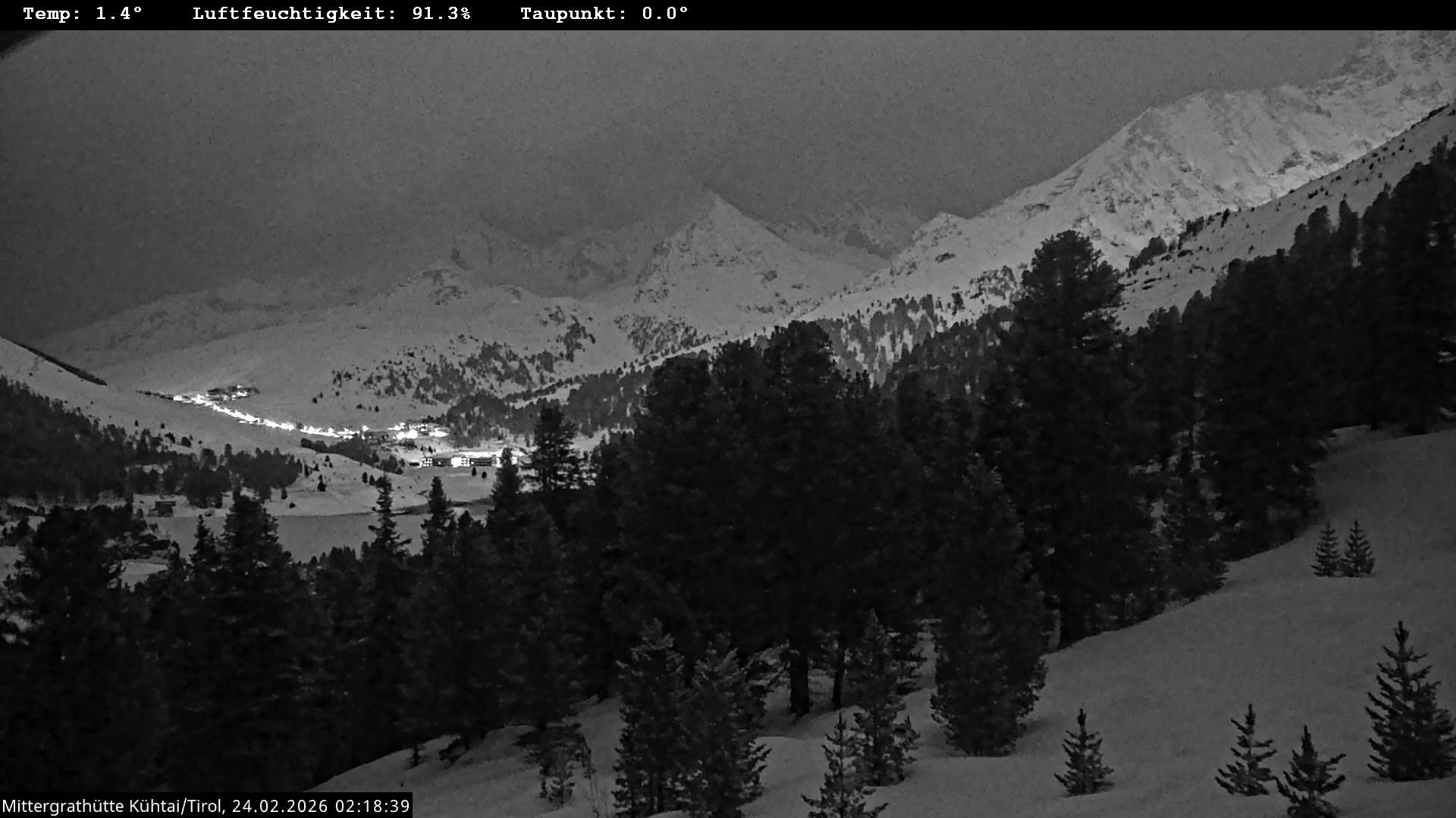 Archiv Foto Webcam Mittergrathütte in Tirol