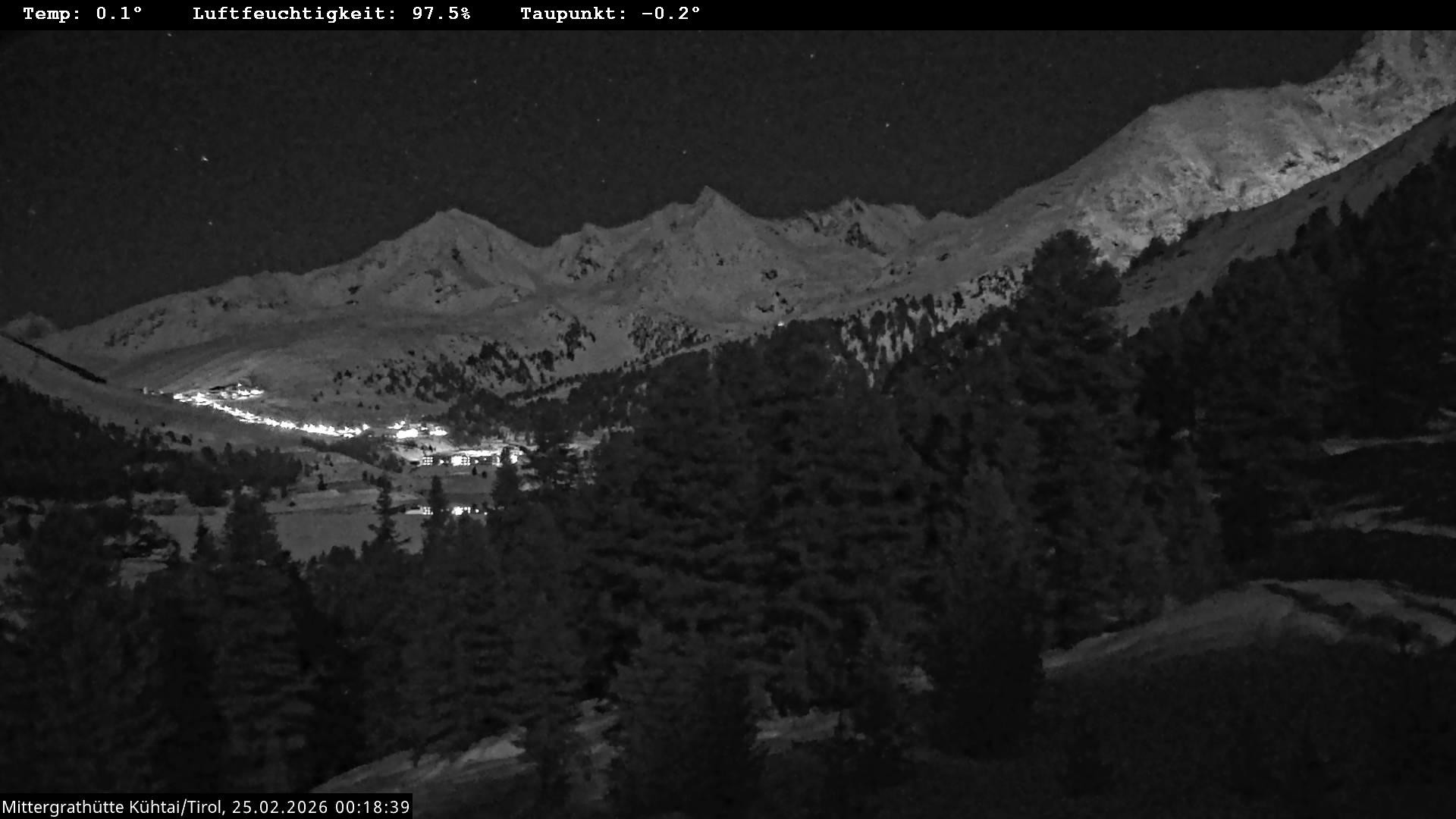 Archiv Foto Webcam Mittergrathütte in Tirol