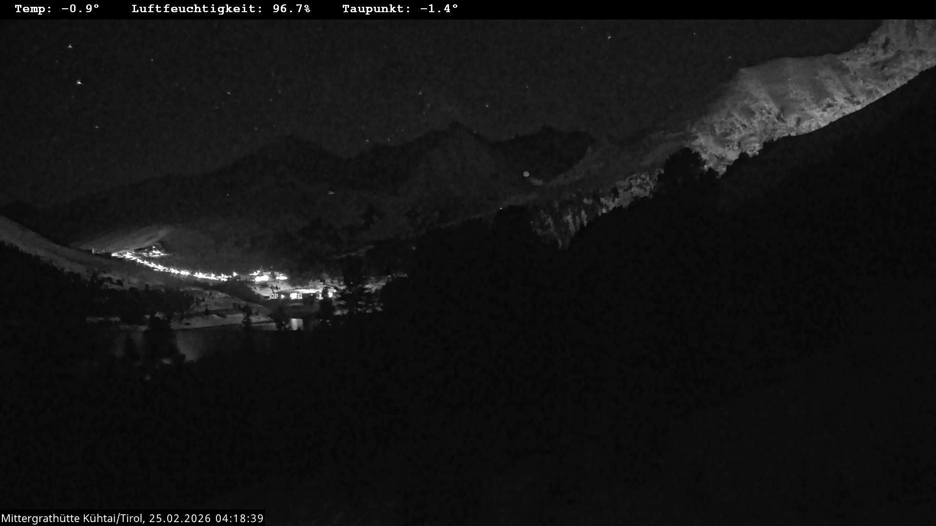 Archiv Foto Webcam Mittergrathütte in Tirol