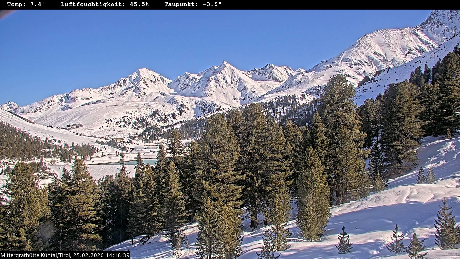 Archiv Foto Webcam Mittergrathütte in Tirol