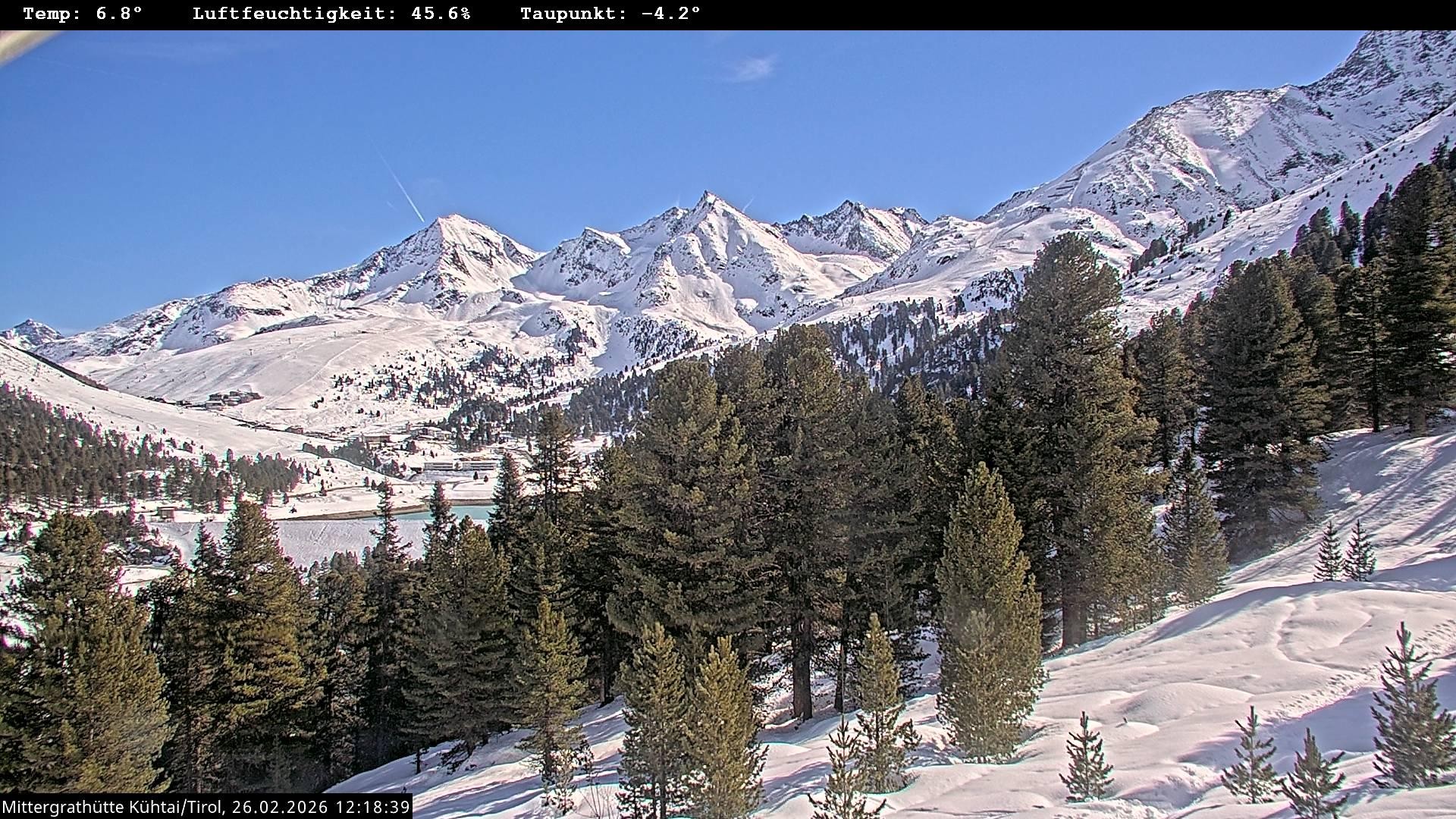 Archived image Webcam Mountain hut "Mittergrathütte", Tyrol