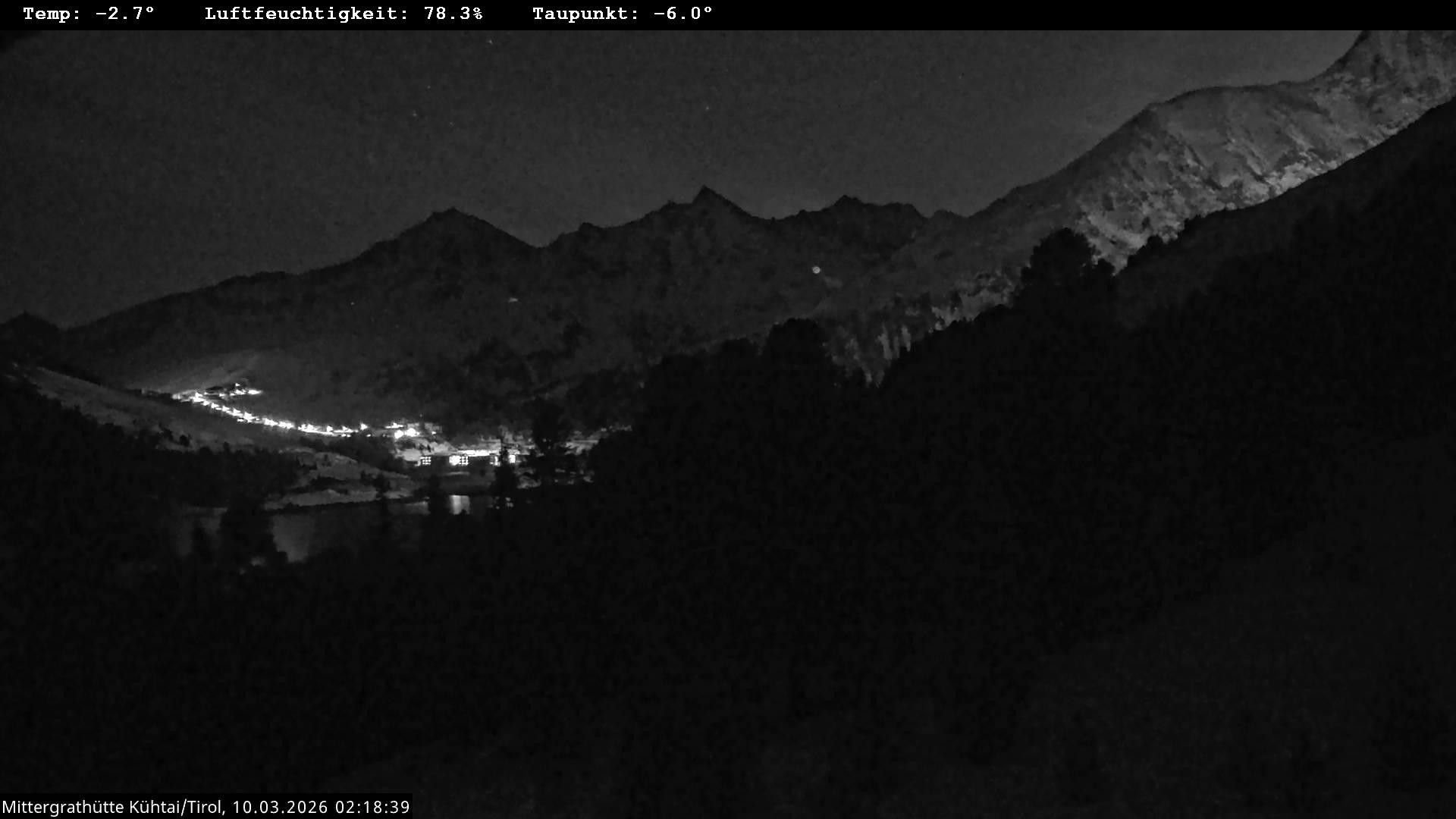 Archiv Foto Webcam Mittergrathütte in Tirol