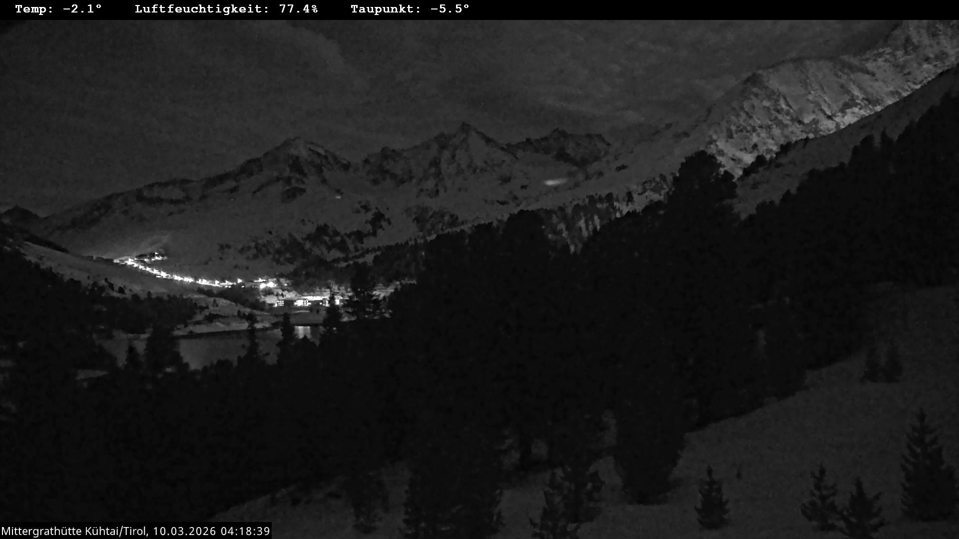 Archiv Foto Webcam Mittergrathütte in Tirol