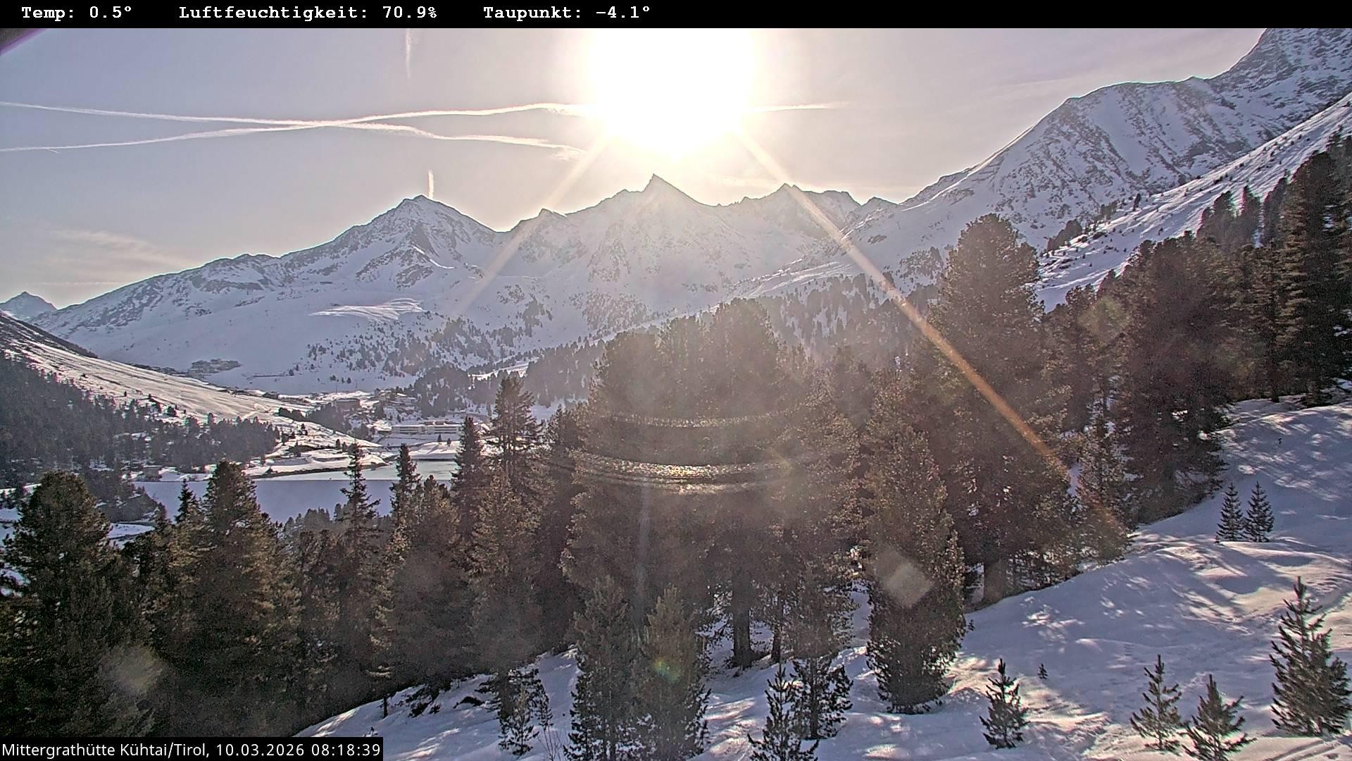 Archiv Foto Webcam Mittergrathütte in Tirol