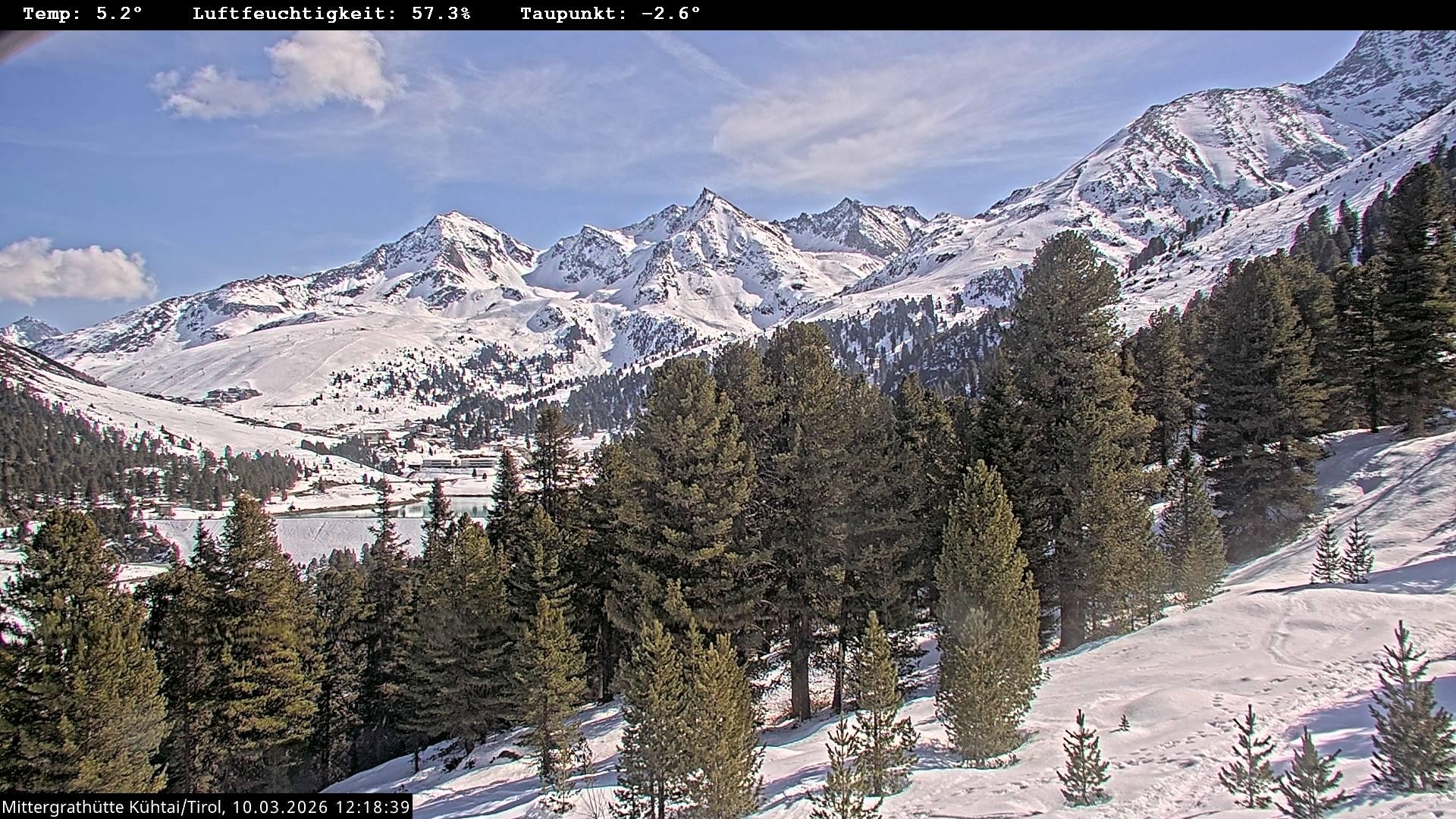 Archiv Foto Webcam Mittergrathütte in Tirol