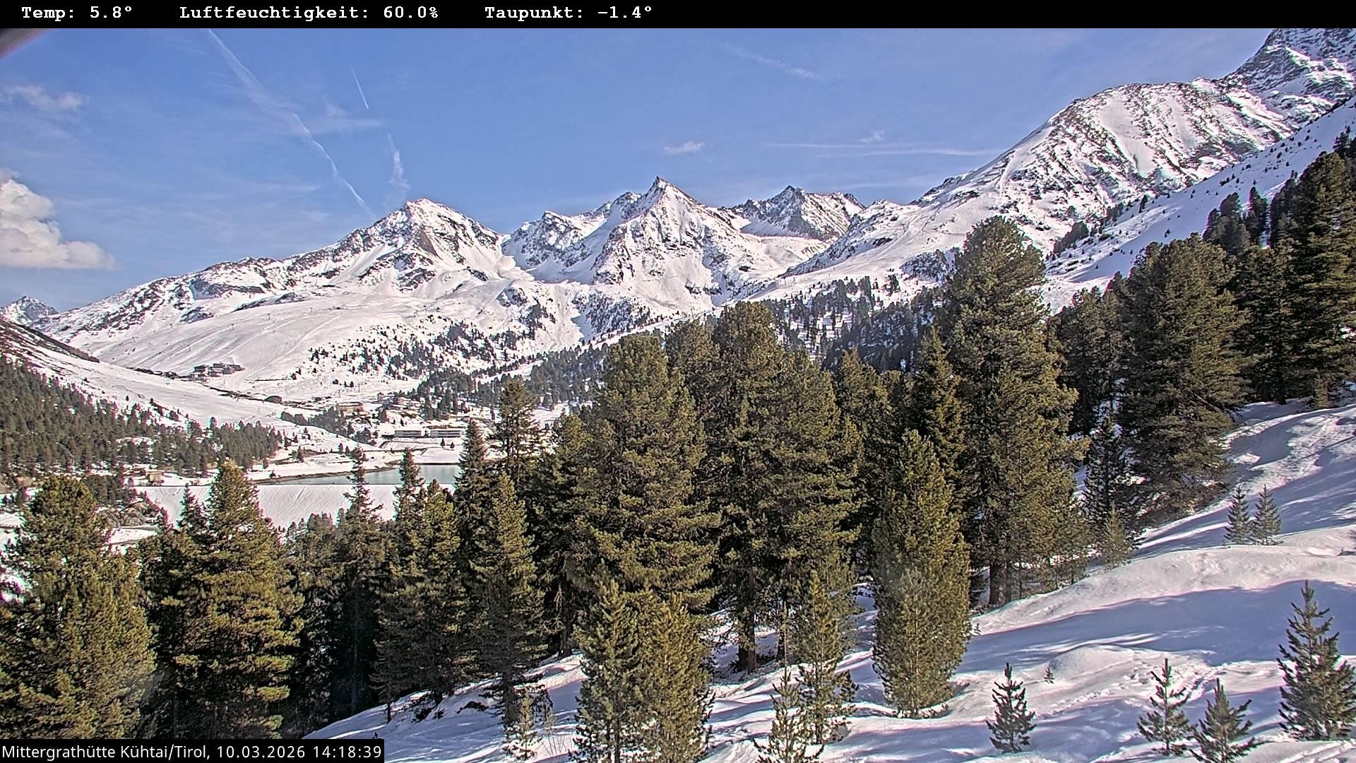 Archiv Foto Webcam Mittergrathütte in Tirol