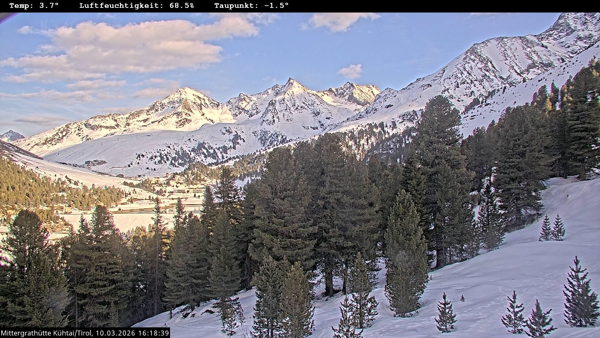 Archiv Foto Webcam Mittergrathütte in Tirol