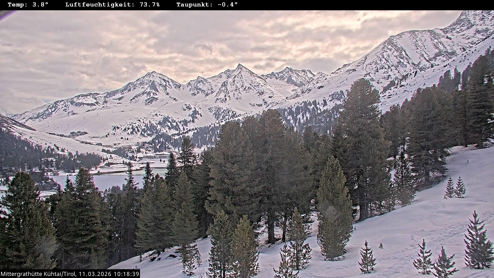 Archiv Foto Webcam Mittergrathütte in Tirol