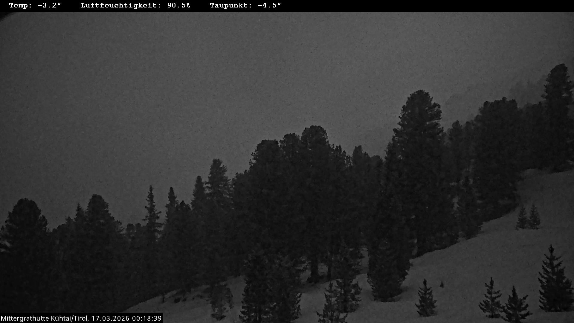 Archiv Foto Webcam Mittergrathütte in Tirol