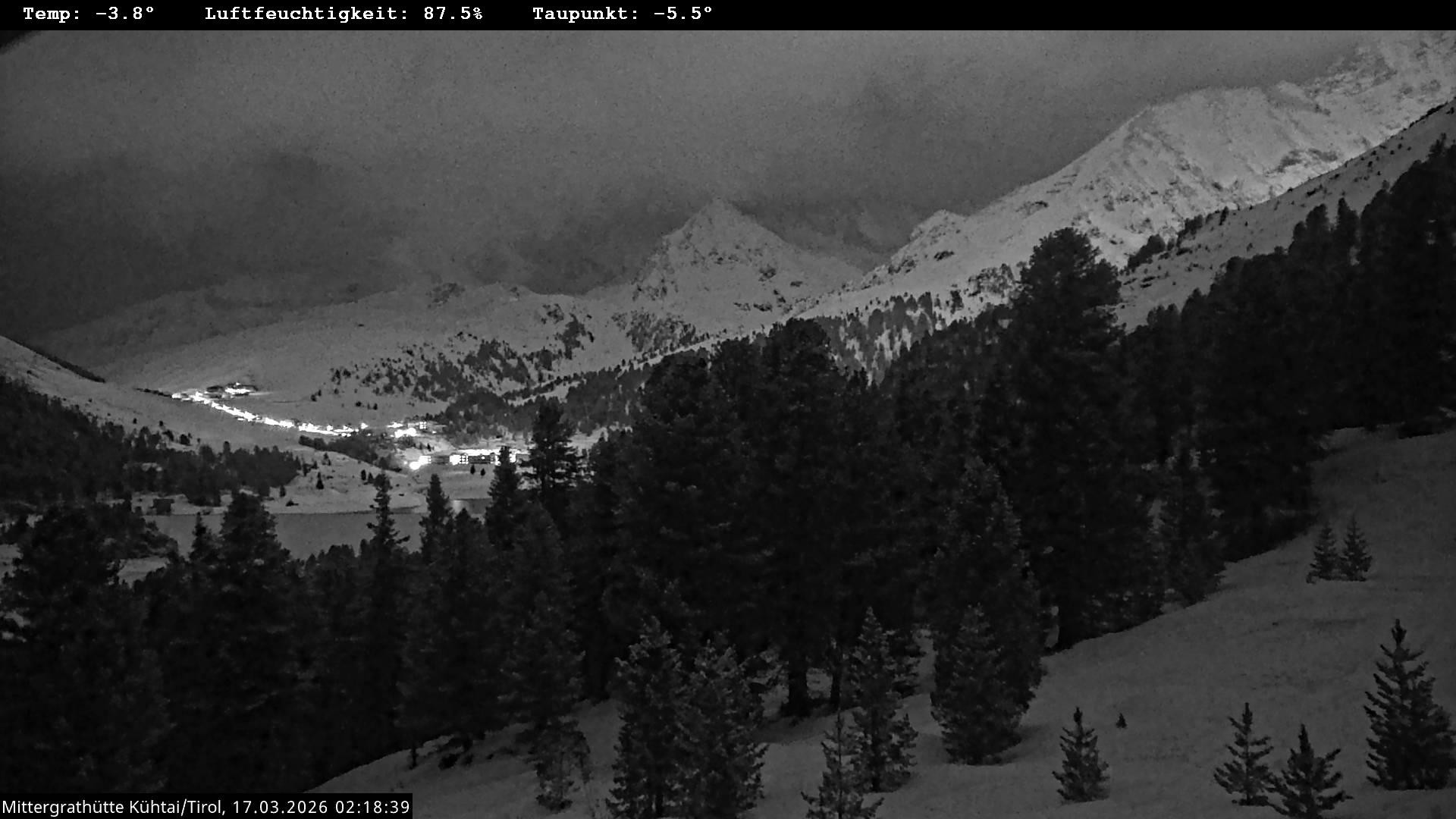 Archiv Foto Webcam Mittergrathütte in Tirol
