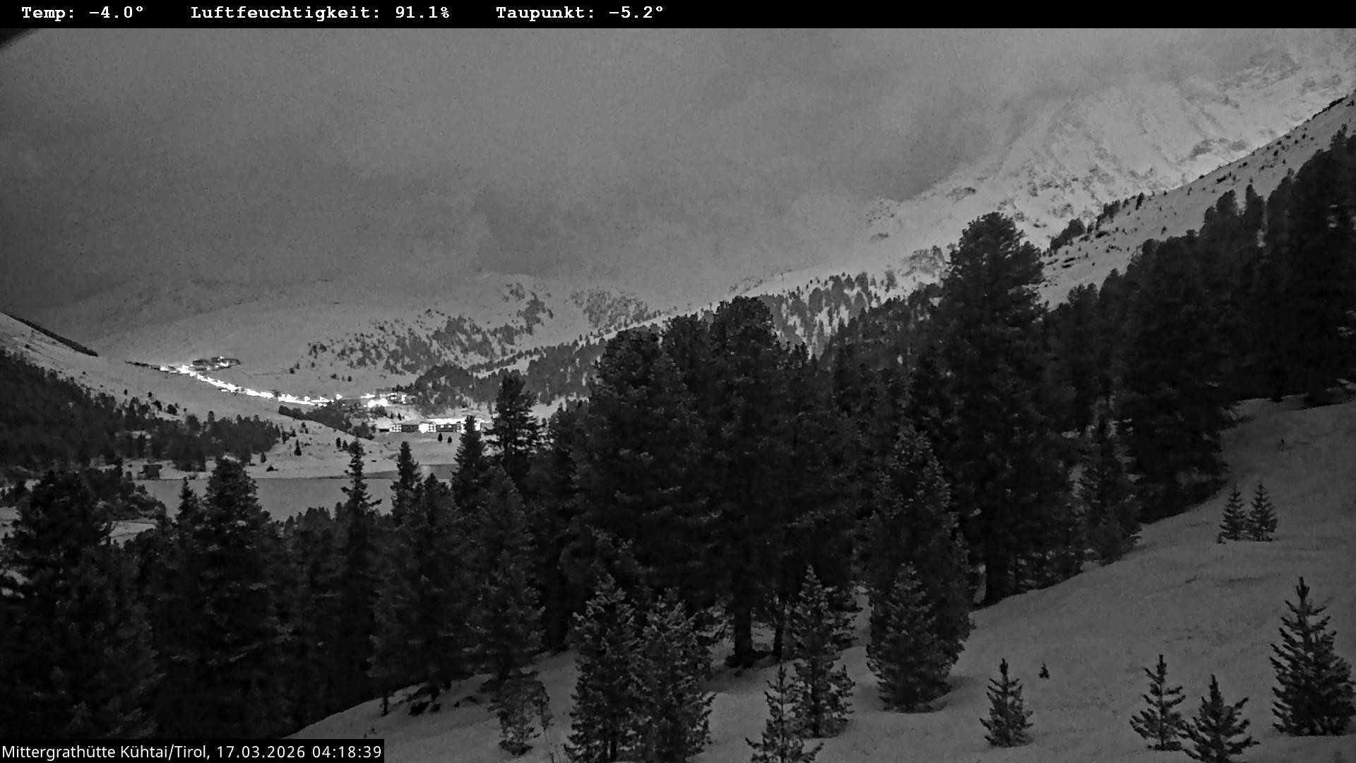 Archiv Foto Webcam Mittergrathütte in Tirol