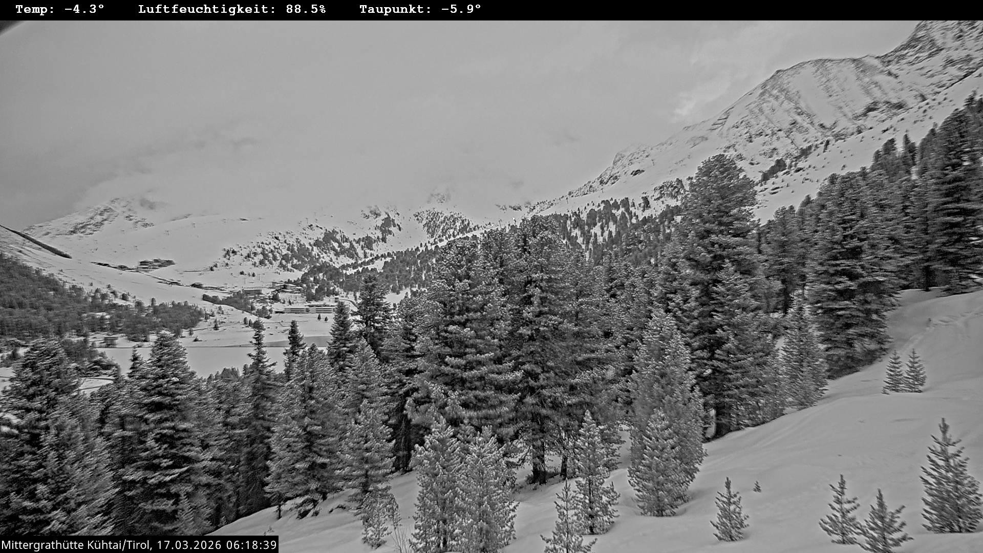 Archiv Foto Webcam Mittergrathütte in Tirol