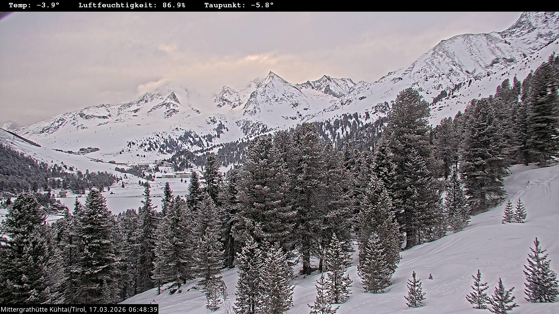 Archiv Foto Webcam Mittergrathütte in Tirol