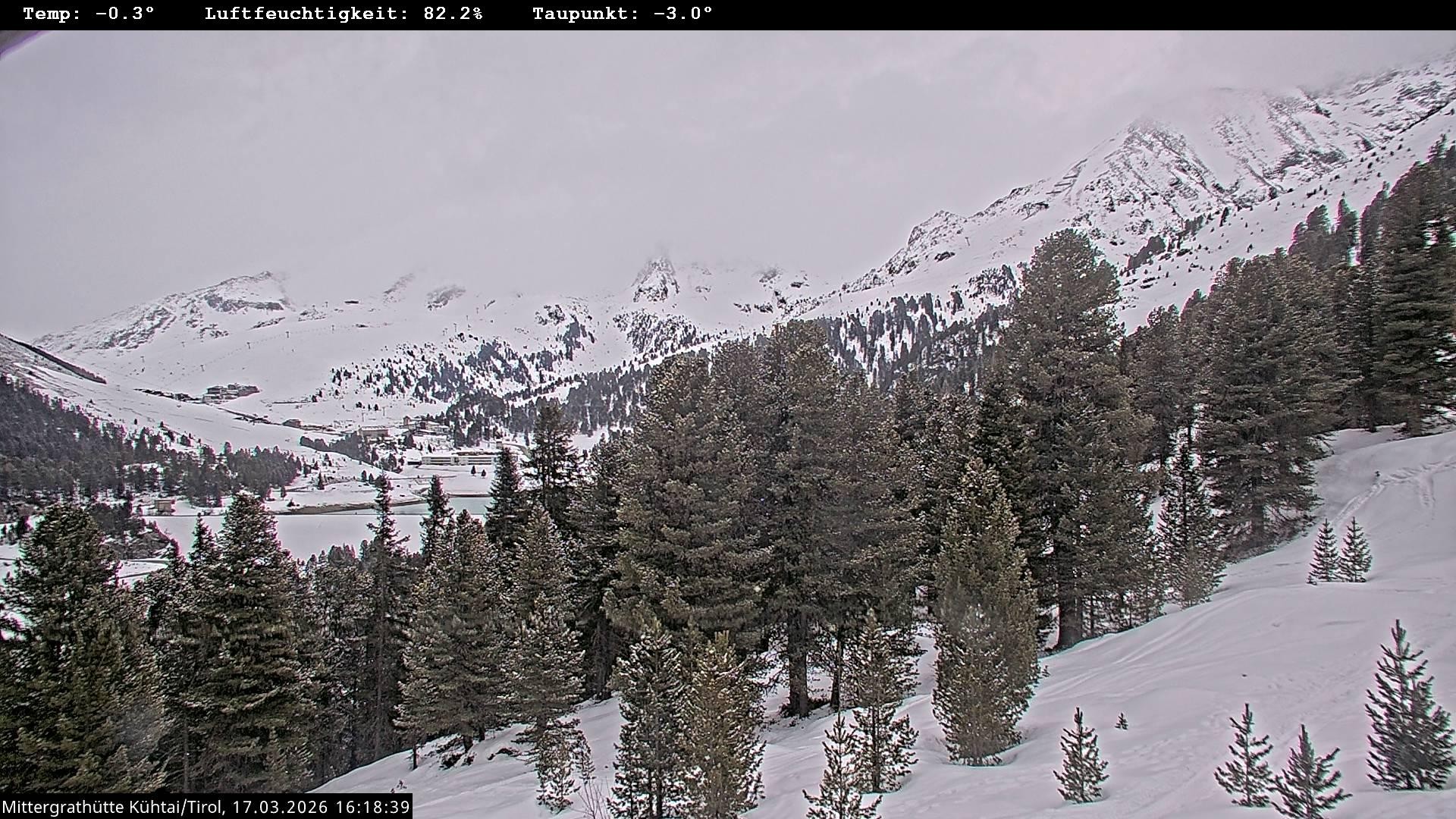 Archiv Foto Webcam Mittergrathütte in Tirol