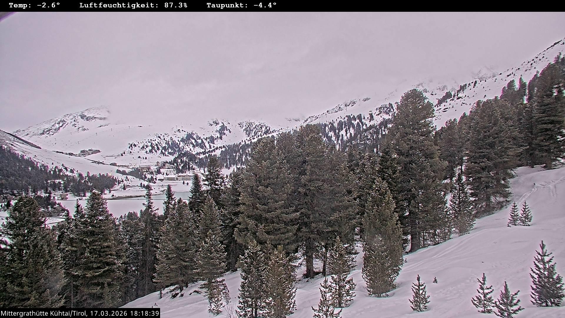 Archiv Foto Webcam Mittergrathütte in Tirol