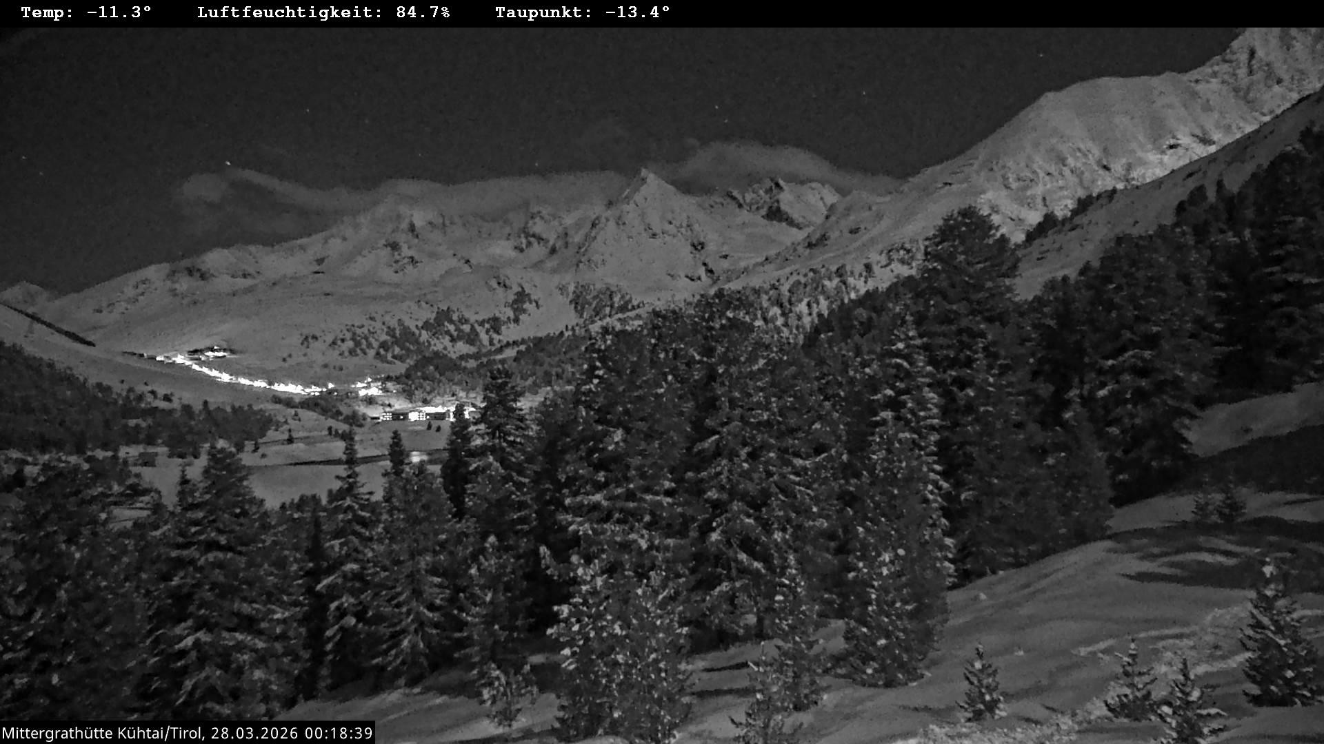 Archiv Foto Webcam Mittergrathütte in Tirol