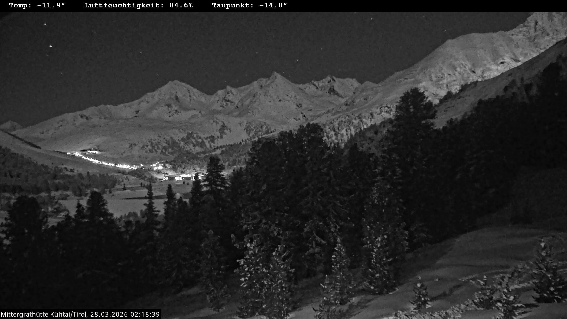 Archiv Foto Webcam Mittergrathütte in Tirol