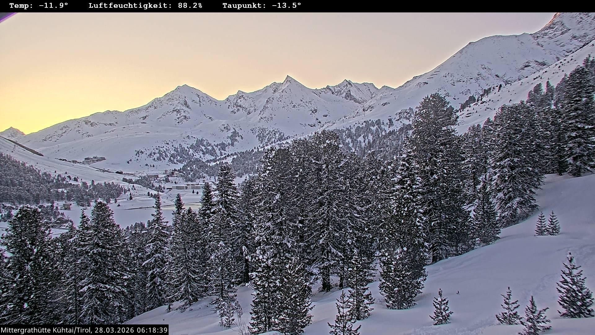 Archiv Foto Webcam Mittergrathütte in Tirol