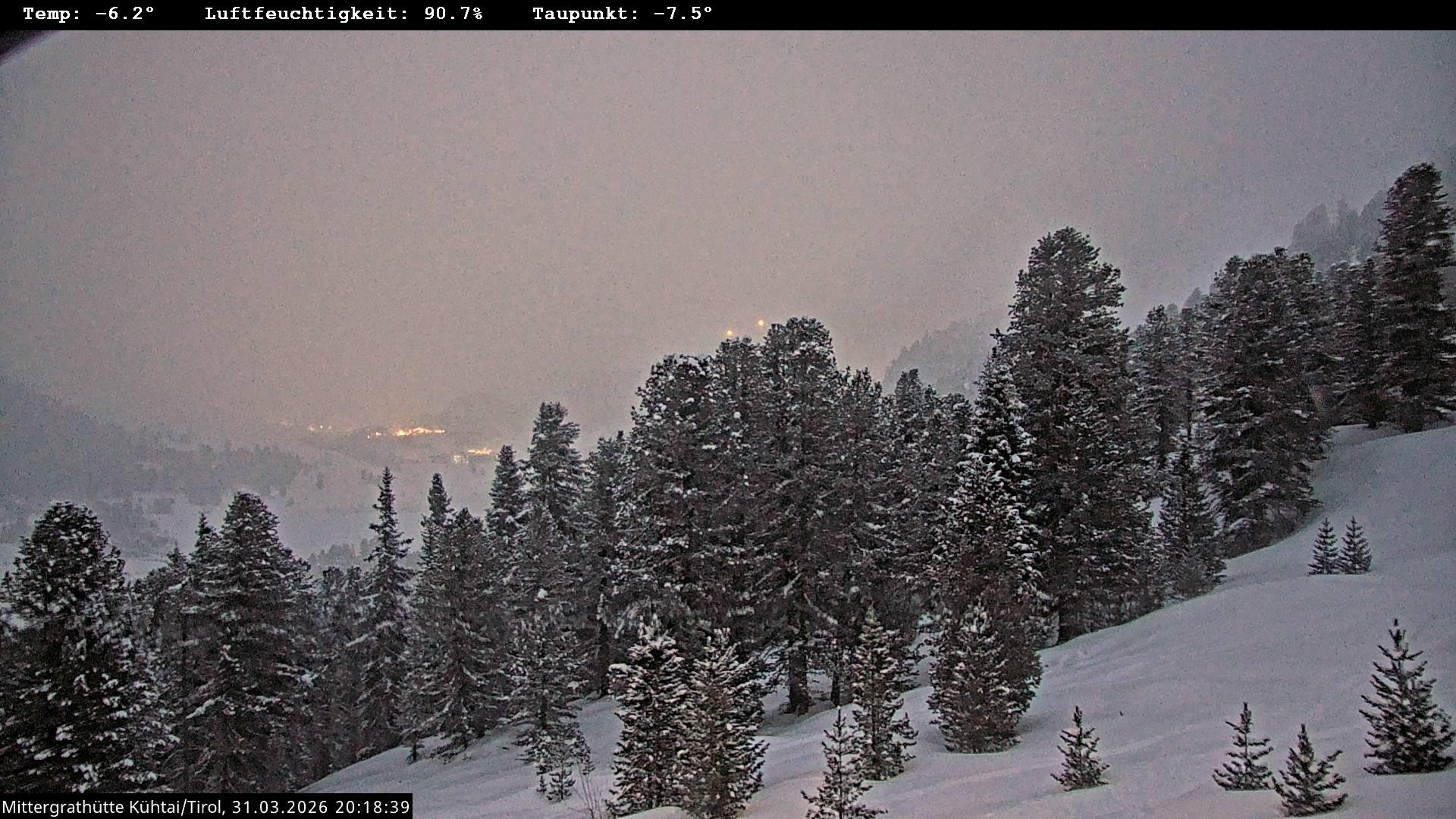 Archiv Foto Webcam Mittergrathütte in Tirol