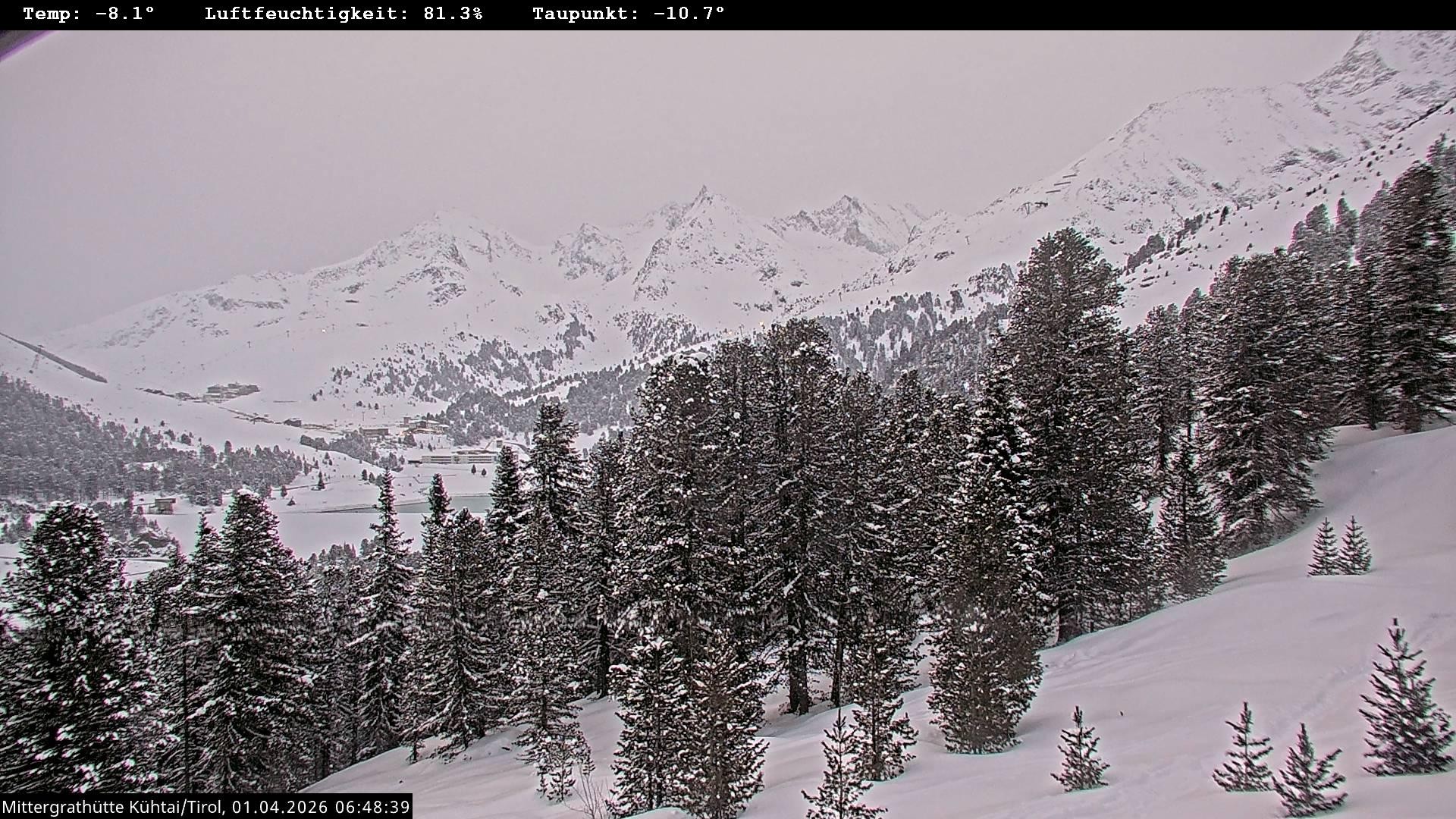 Archiv Foto Webcam Mittergrathütte in Tirol