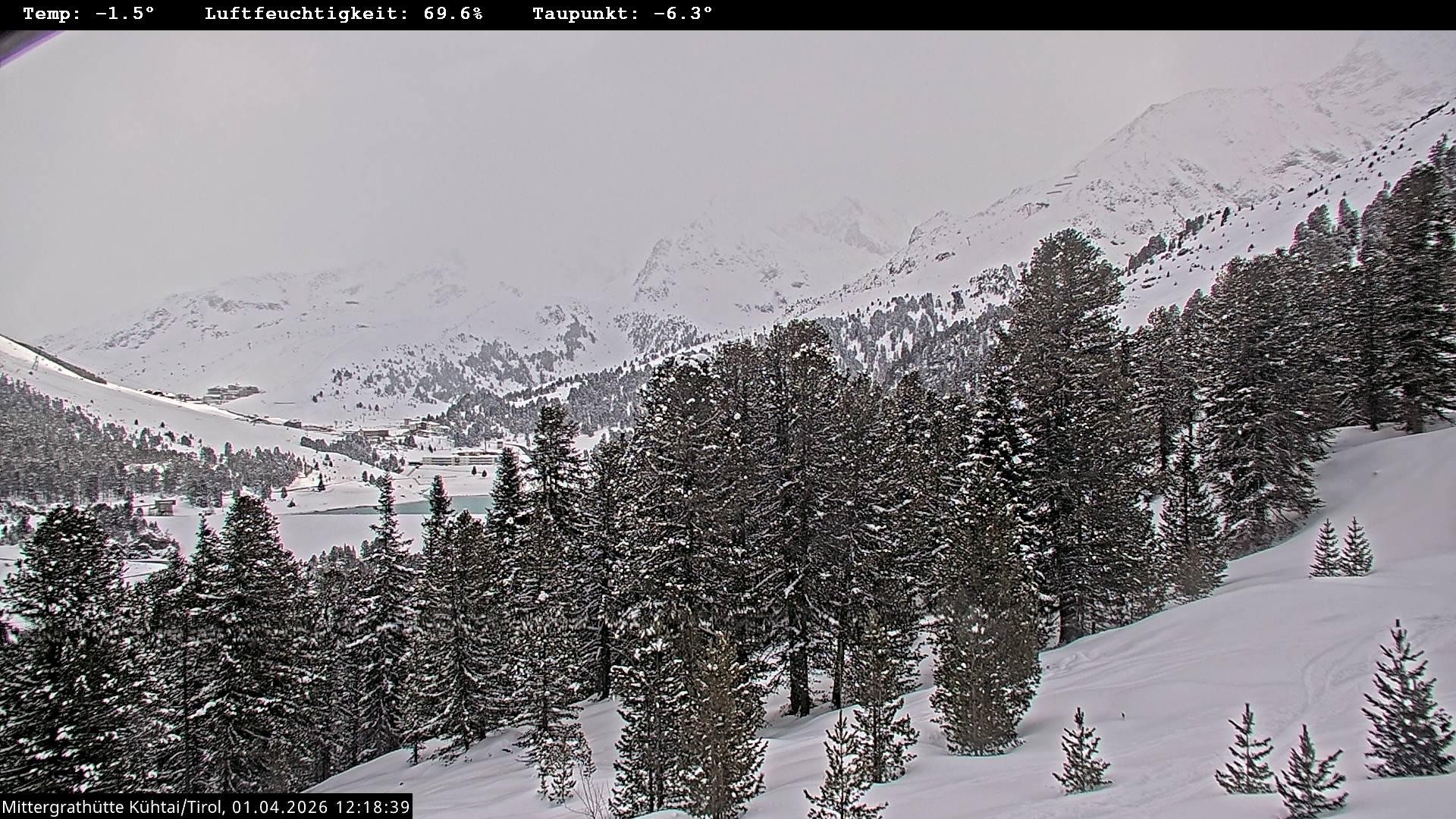Archiv Foto Webcam Mittergrathütte in Tirol