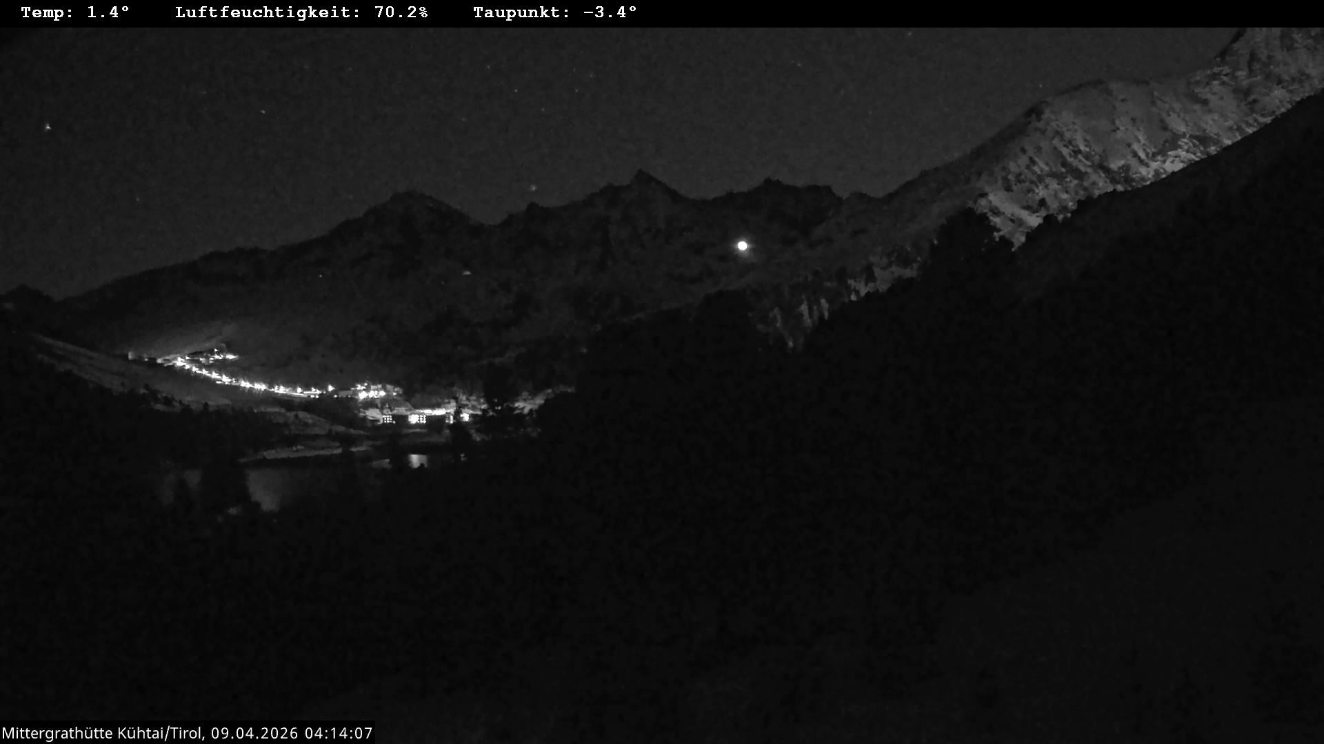 Archiv Foto Webcam Mittergrathütte in Tirol