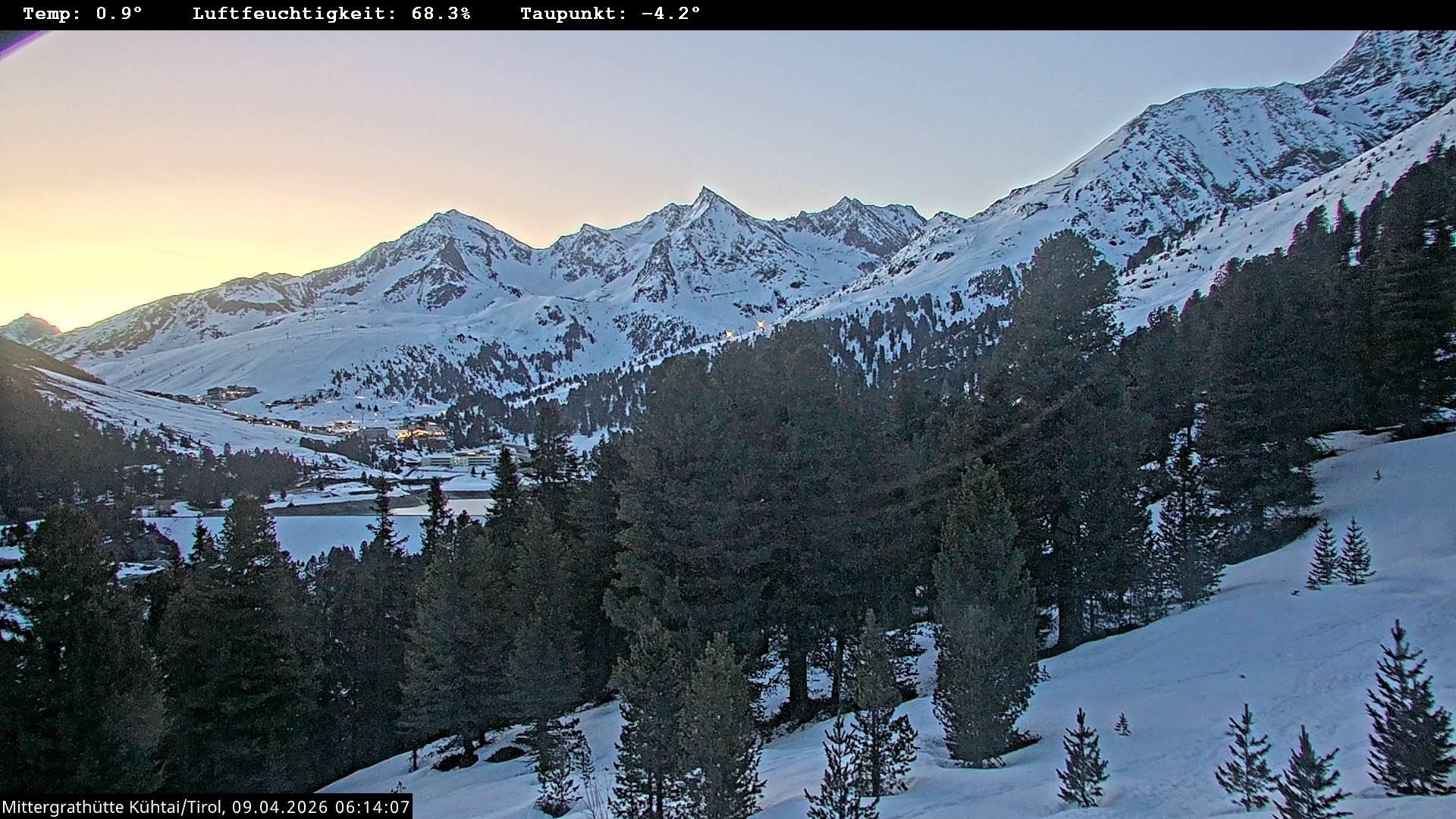 Archiv Foto Webcam Mittergrathütte in Tirol