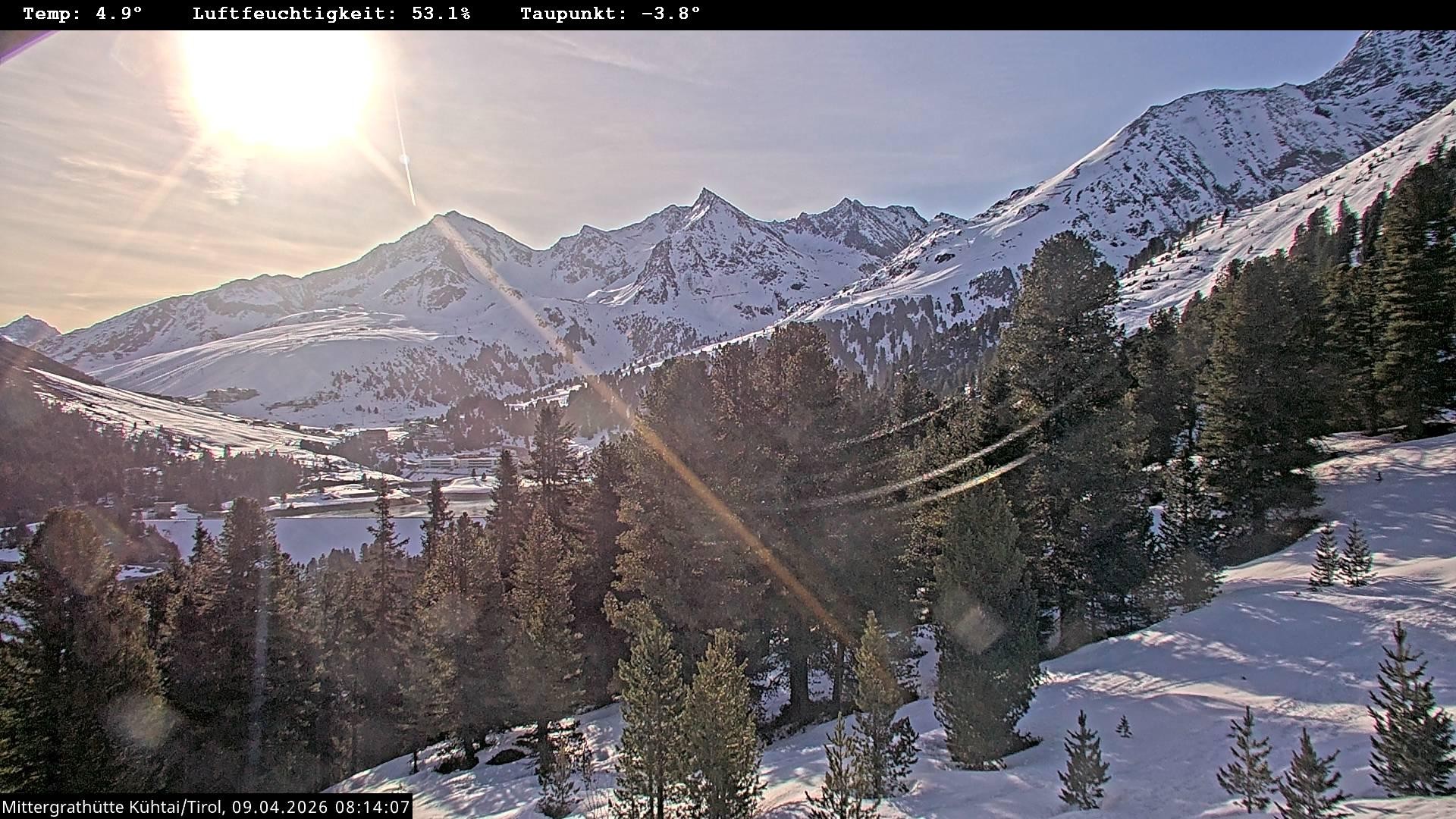 Archiv Foto Webcam Mittergrathütte in Tirol
