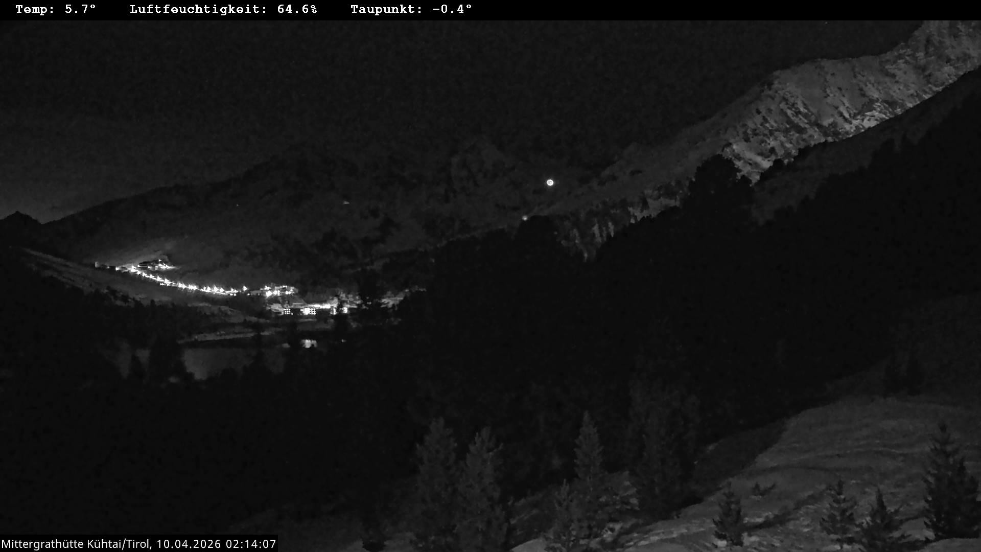 Archiv Foto Webcam Mittergrathütte in Tirol