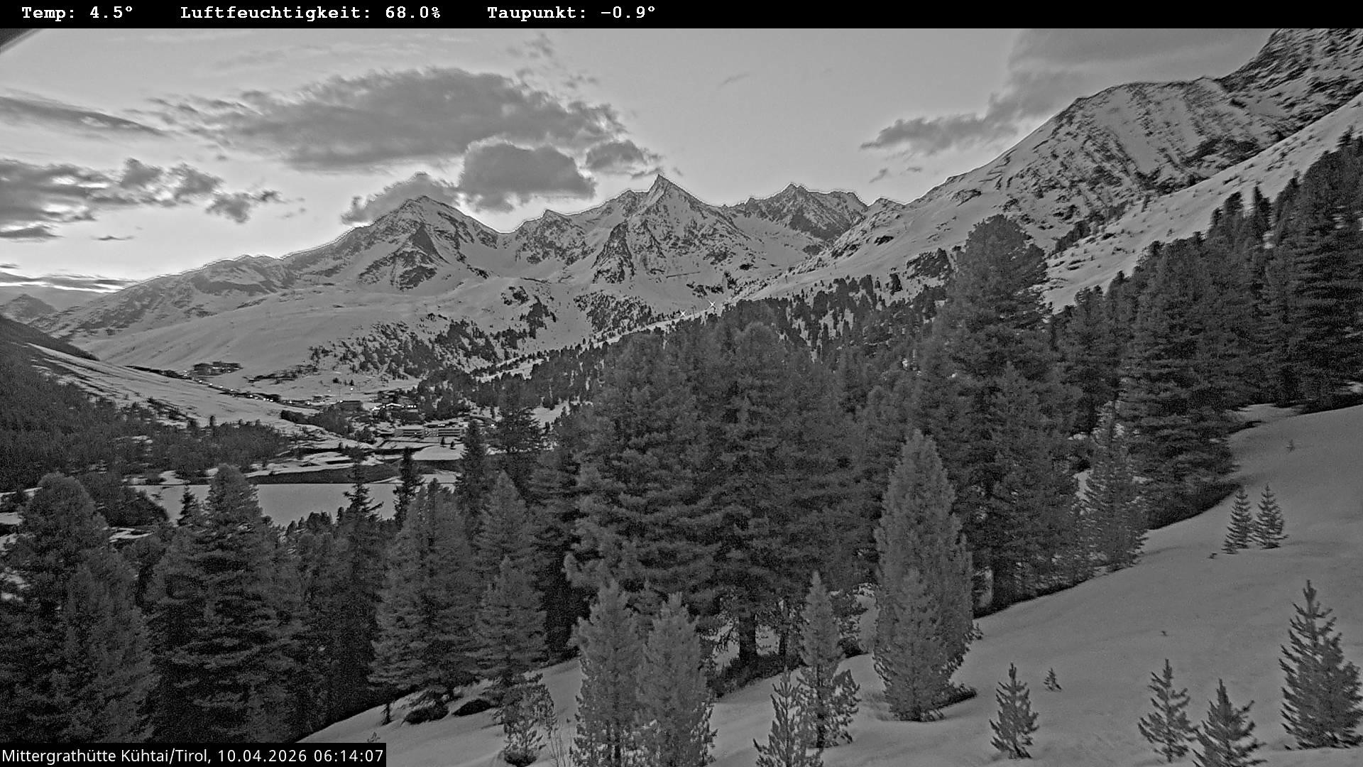 Archiv Foto Webcam Mittergrathütte in Tirol