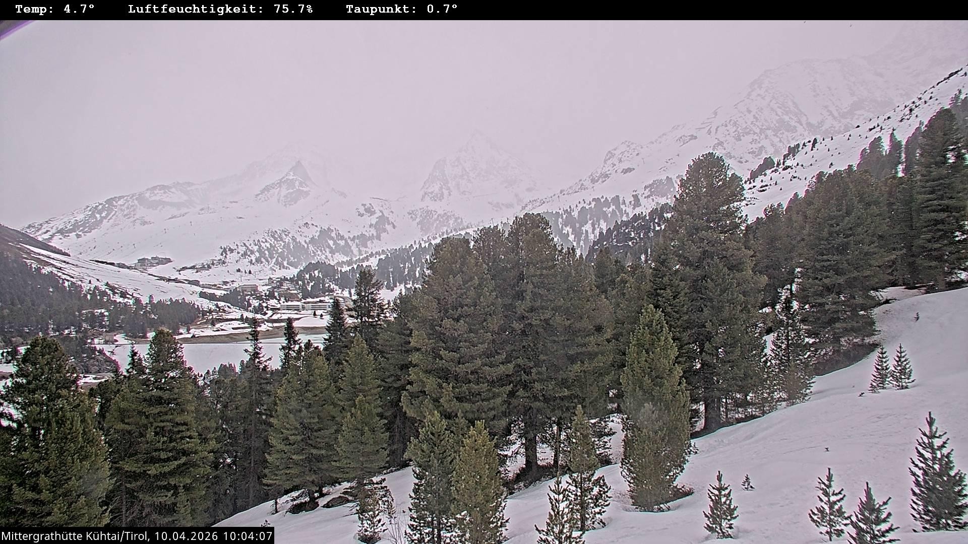 Archiv Foto Webcam Mittergrathütte in Tirol