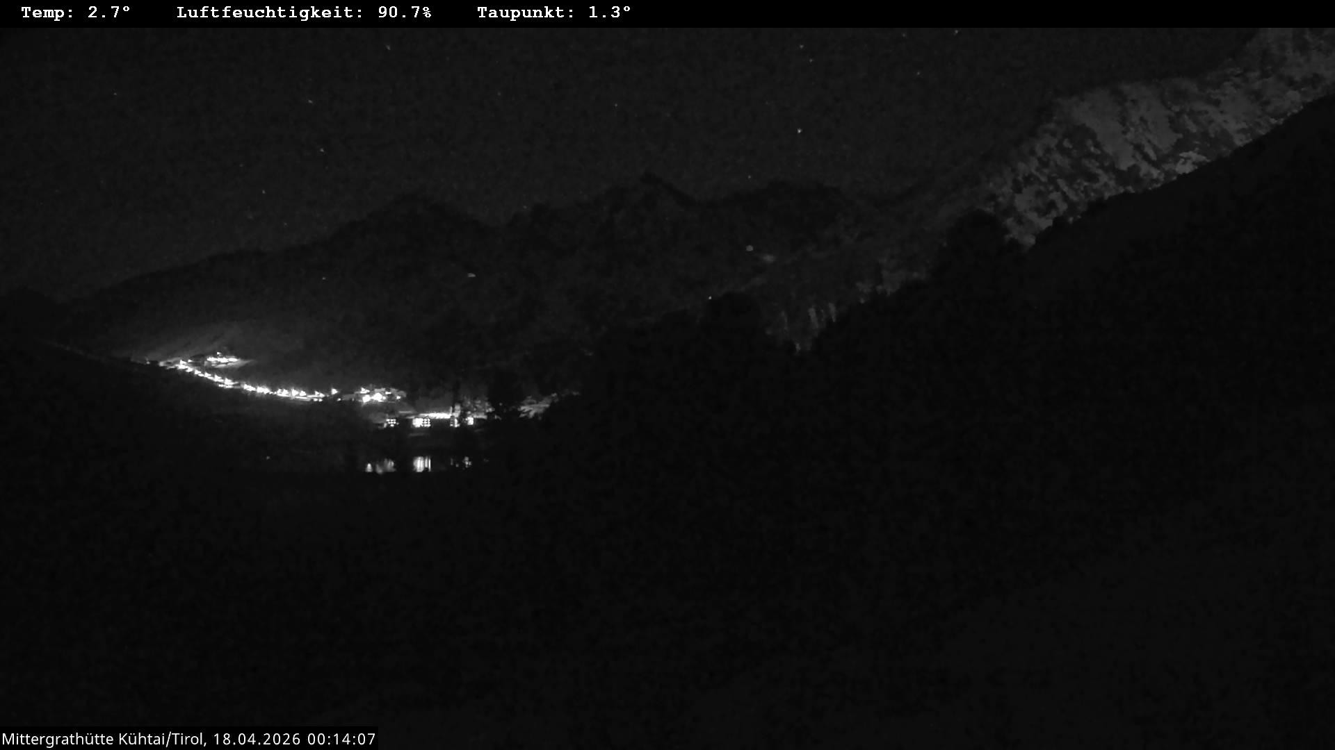 Archiv Foto Webcam Mittergrathütte in Tirol